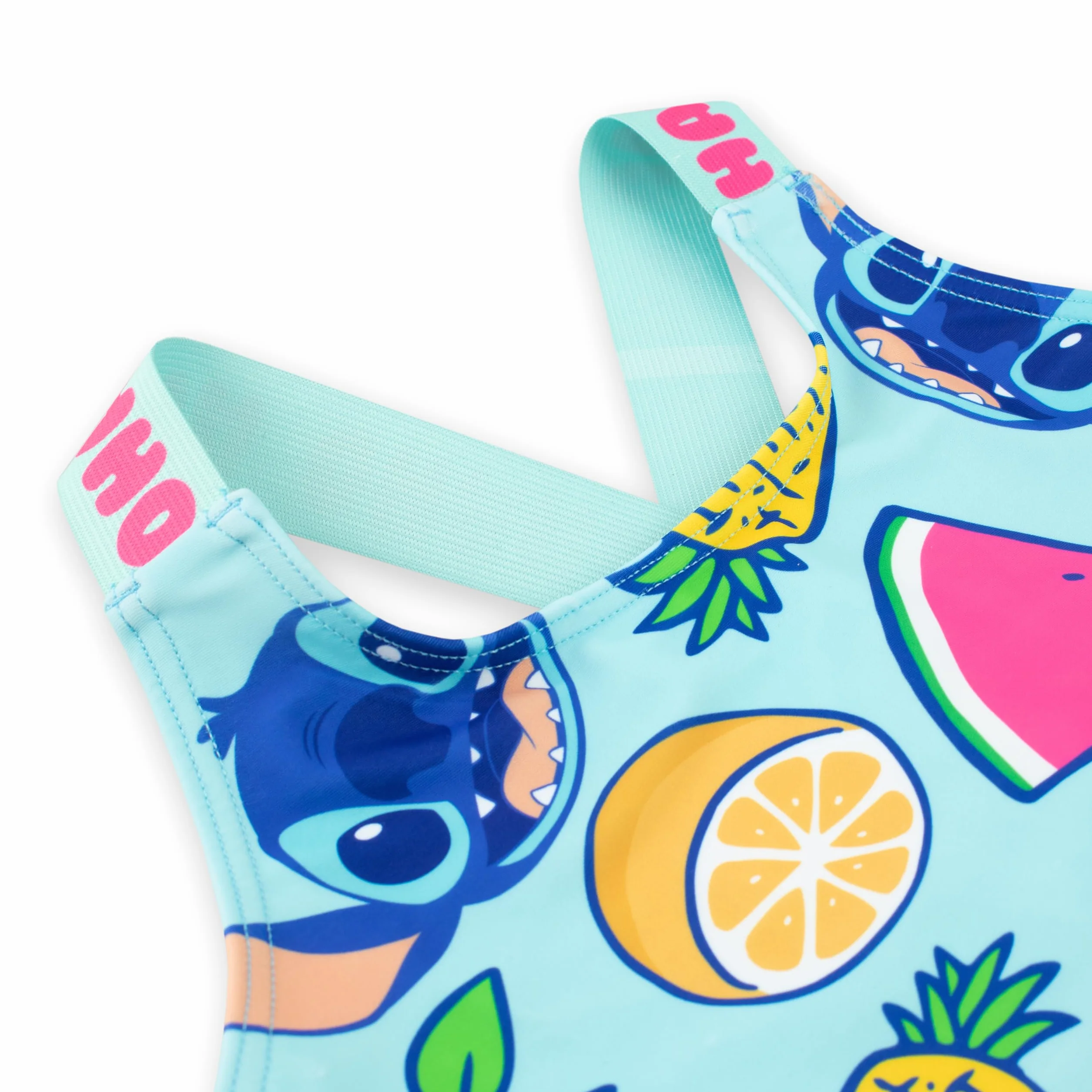 Kostium kąpielowy Disney Lilo i Stitch z gumką do włosów | Jednoczęściowe kostiumy kąpielowe dla dziewczynek | Oficjalny towar z serii Lilo & Stitch | Wiek od 4 do 13 lat