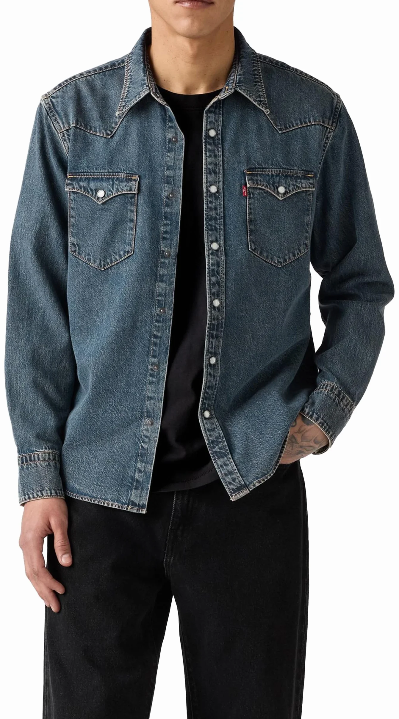Levi's Barstow Western Standard Freeport Brown, Freeport Brown Weft, M