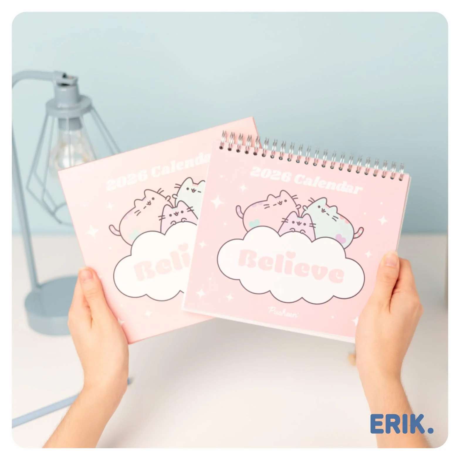Grupo Erik Desk Calendar 2026 - Pusheen Calendar 2026 Month To View | Monthly Desk Planner, Desktop Gifts Under 10 Pounds | Pusheen Gifts For Cat Lovers
