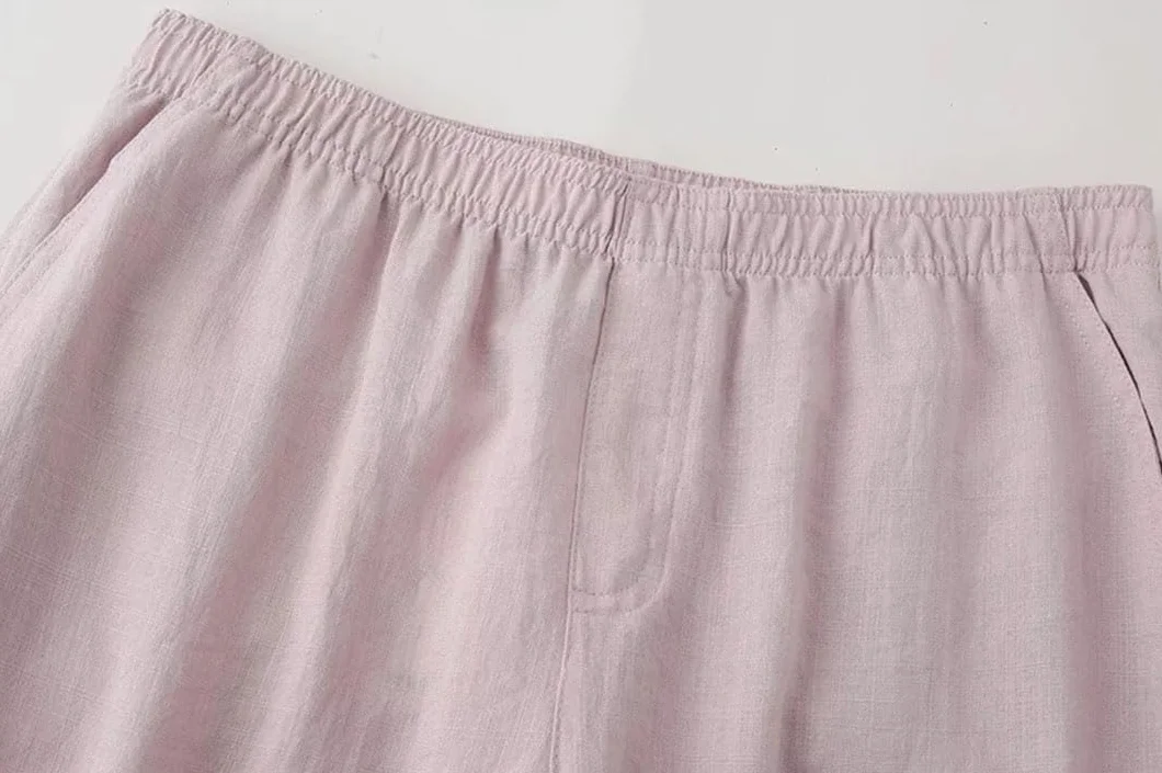 Damski zestaw podwójna plisa kimono styl top spodnie garnitur