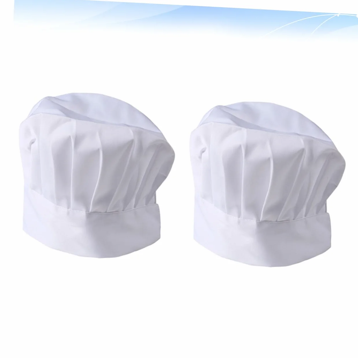 2kawałki Czapka Kucharza Szt Regulowana Czapka Antypollucyjna Elegancki Design Do Restauracji i Barów Oddychający Materiał Idealna Dla Kucharzy i Pracowników Gastronomii