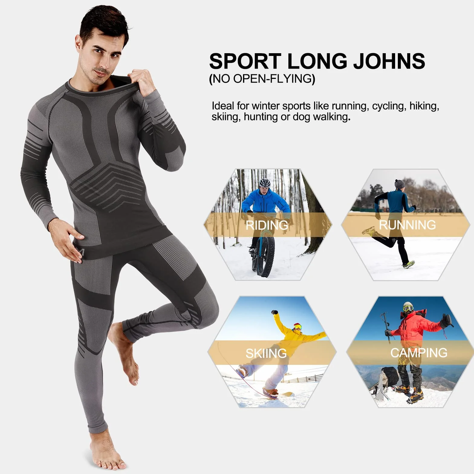 MEETYOO Base Layer Set Mężczyźni men base layer set-U12