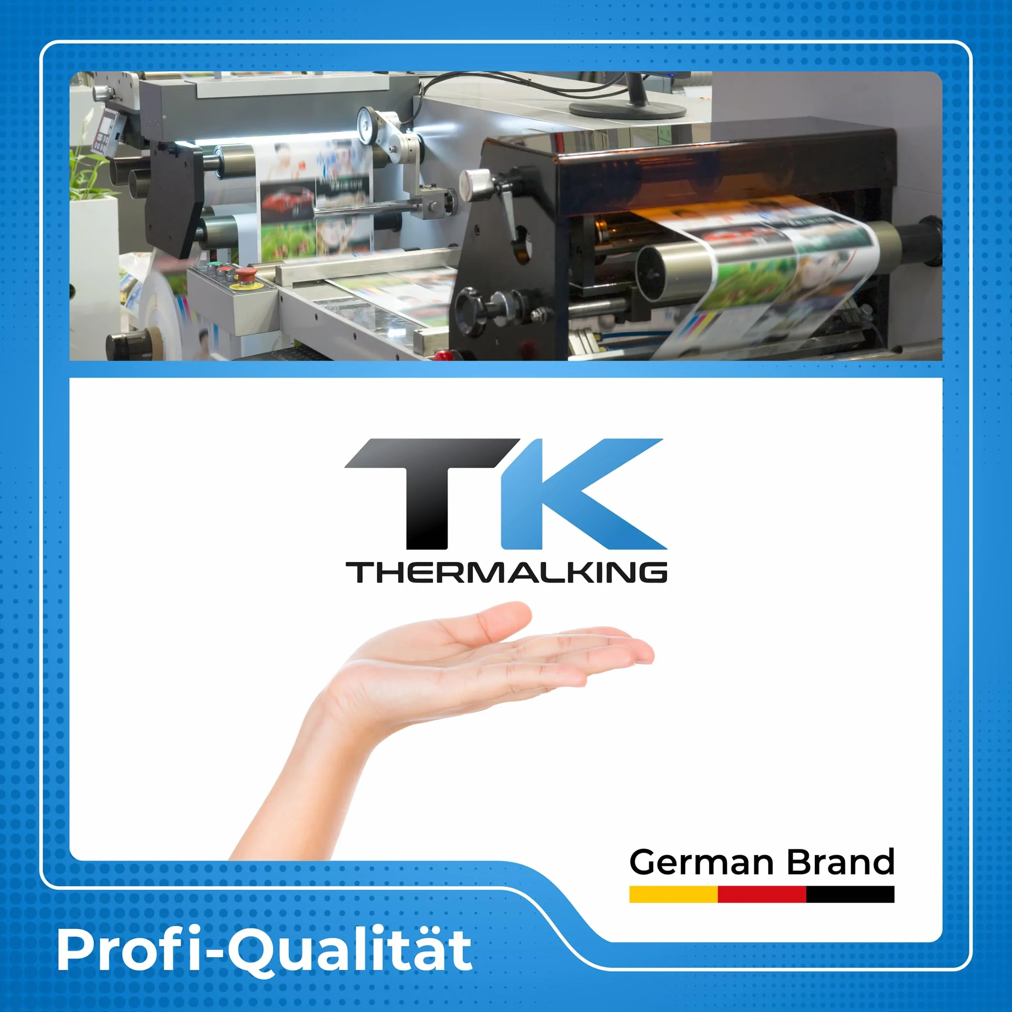 THERMALKING Podatkowa skrzynka termiczna 80 x 80 cm [bez BPA] - Rolka do drukarki kasy fiskalnej 80 mm x 80 m x 12 mm - rolki papieru termicznego 80 x 80 x 12 - [5 x ]