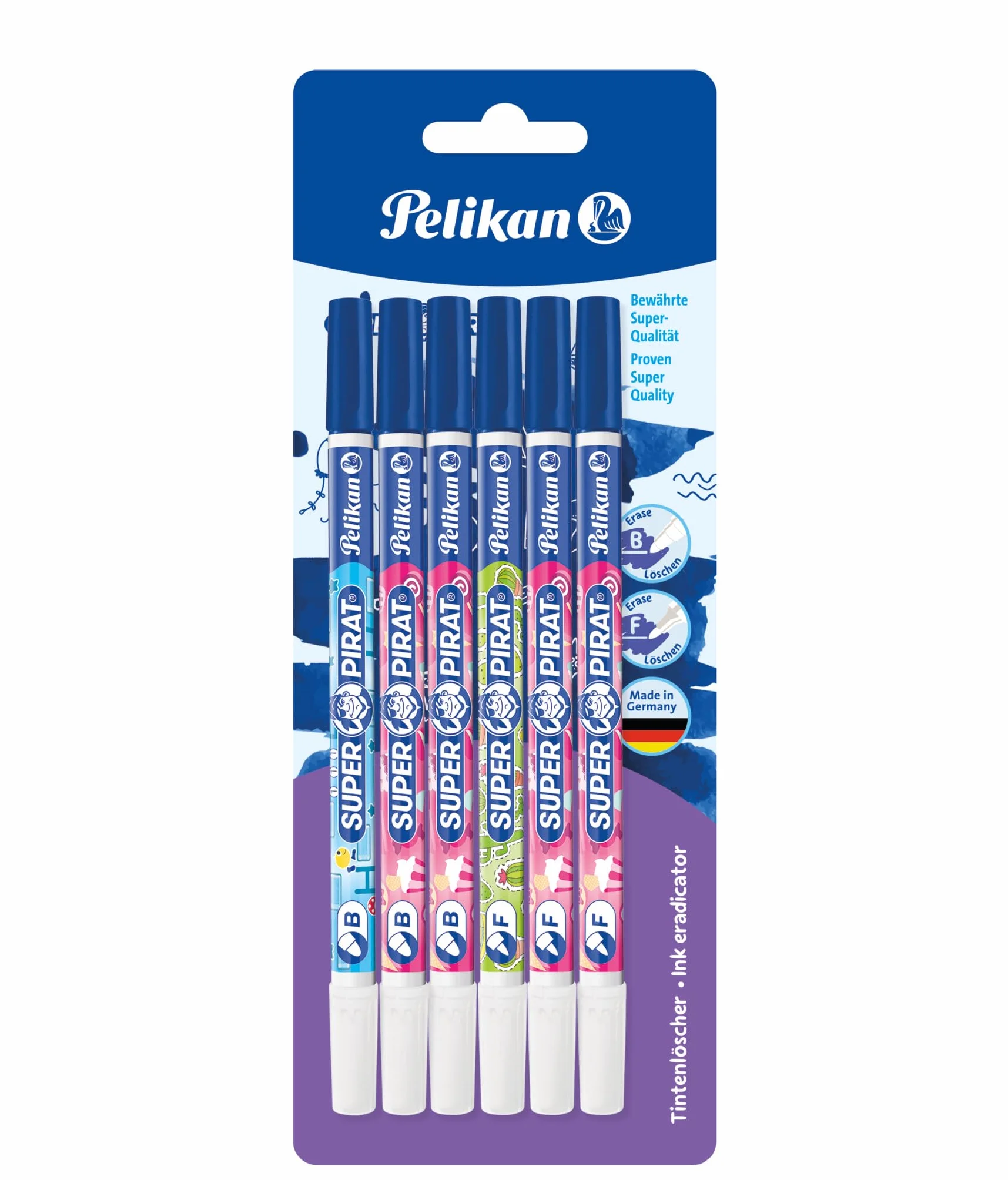 Pelikan Super-Pirat 850, 6 Sztuk, Różne Kolory