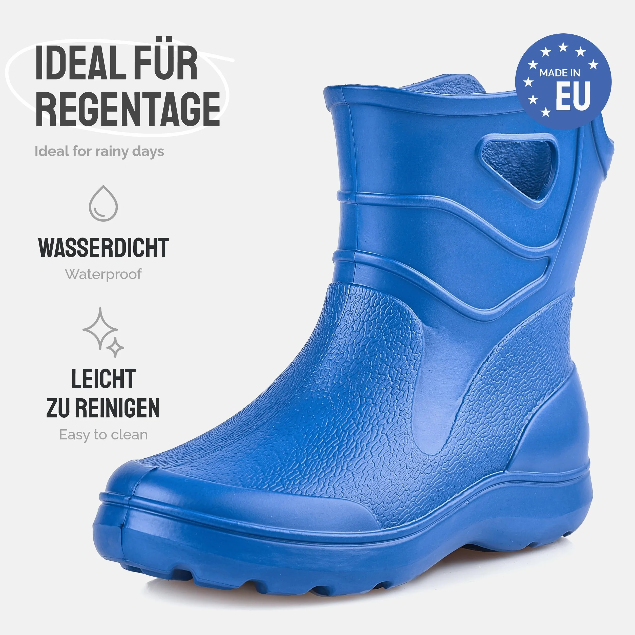 Ladeheid Damskie kalosze damskie, lekkie, wodoodporne, z tworzywa EVA, wygodne i wygodne buty gumowe damskie KL027D