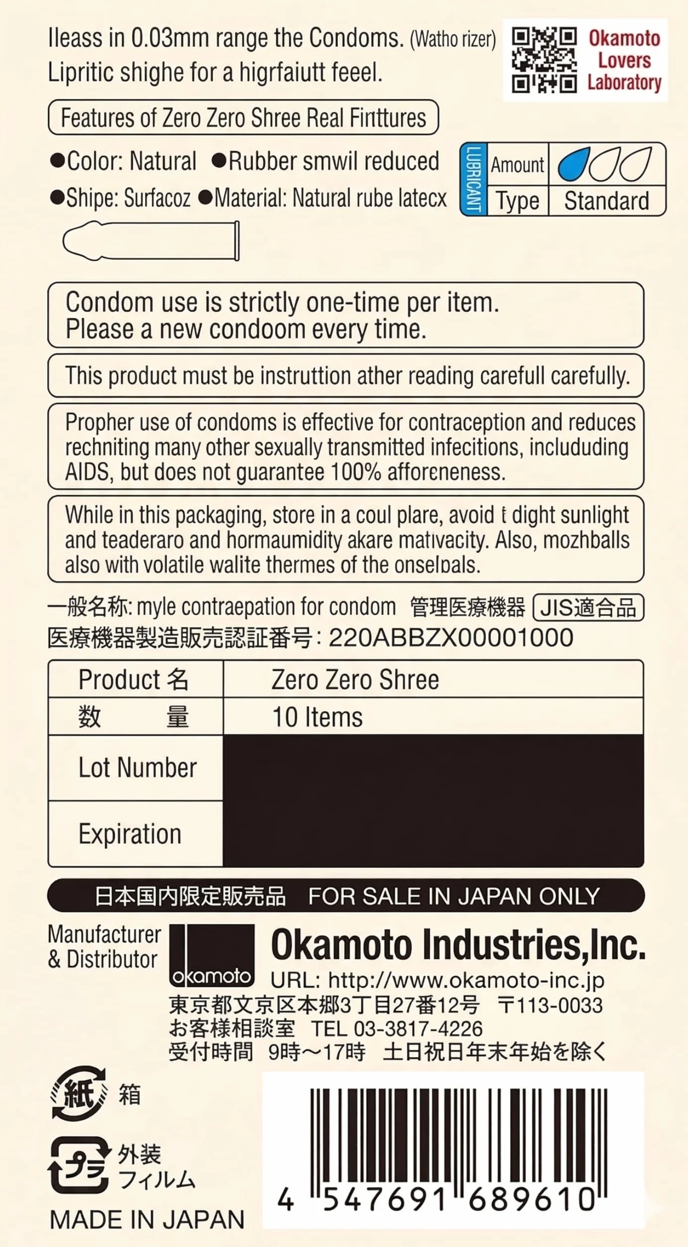 Real Fit 0,03 mm dla Okamoto 10 sztuk
