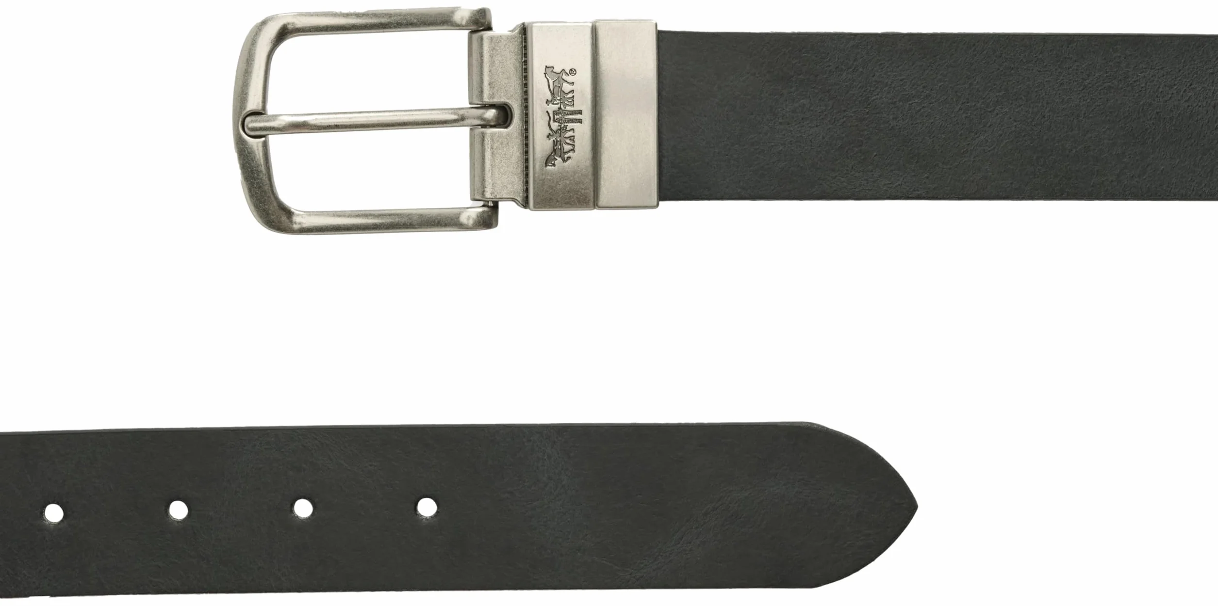 Levi's Men's Red TAB Mainline Bovine 50 Composition Leather Belt, Caviar, 95, Caviar, 95