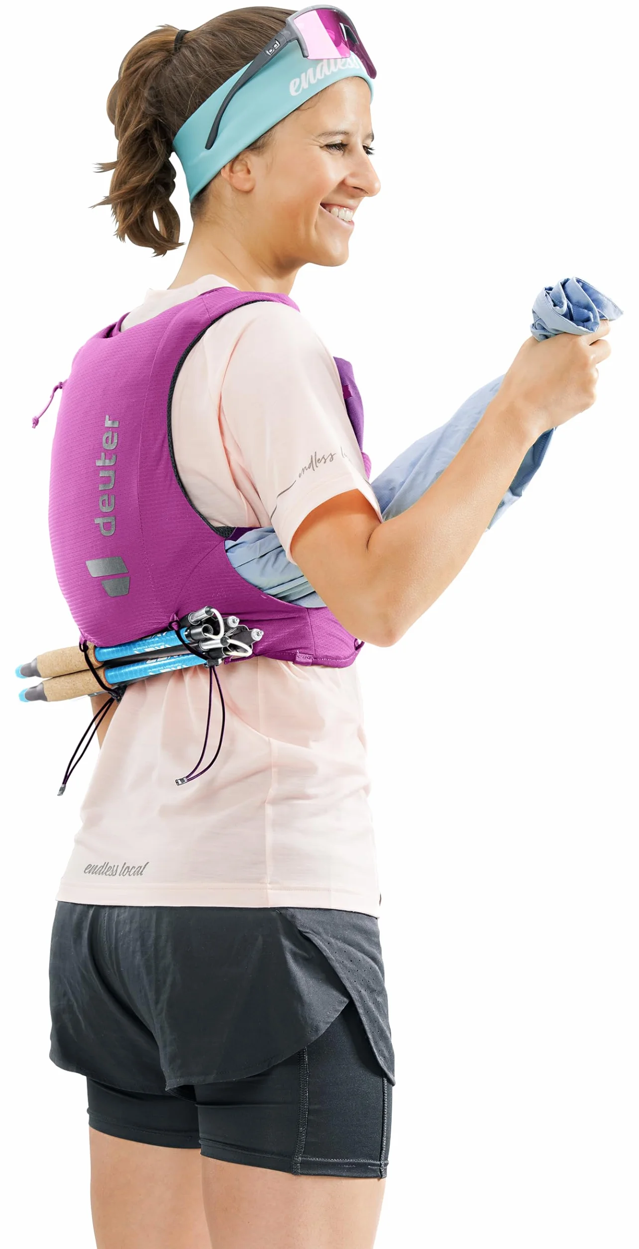deuter Traick 5 SL damska kamizelka do biegania, Lotus-mystic, S, Minimalistyczny