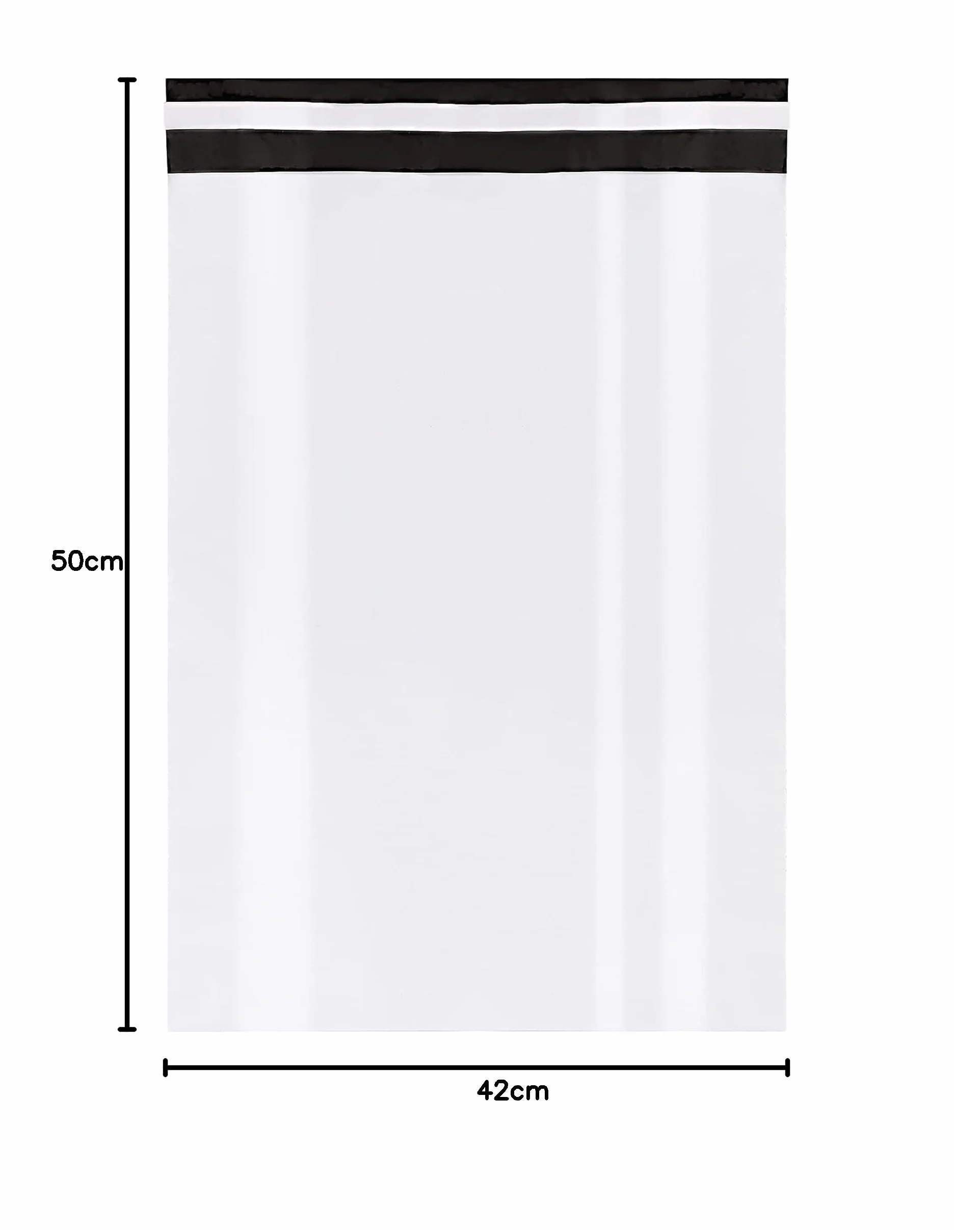 Pakomat Foliopaki kurierskie 31x42 cm 50 szt - Koperty foliowe samoprzylepne LDPE, nieprzejrzyste, wodoodporne i odporne na rozerwanie, białe na zewnątrz czarne w środku, mocne opakowania wysyłkowe