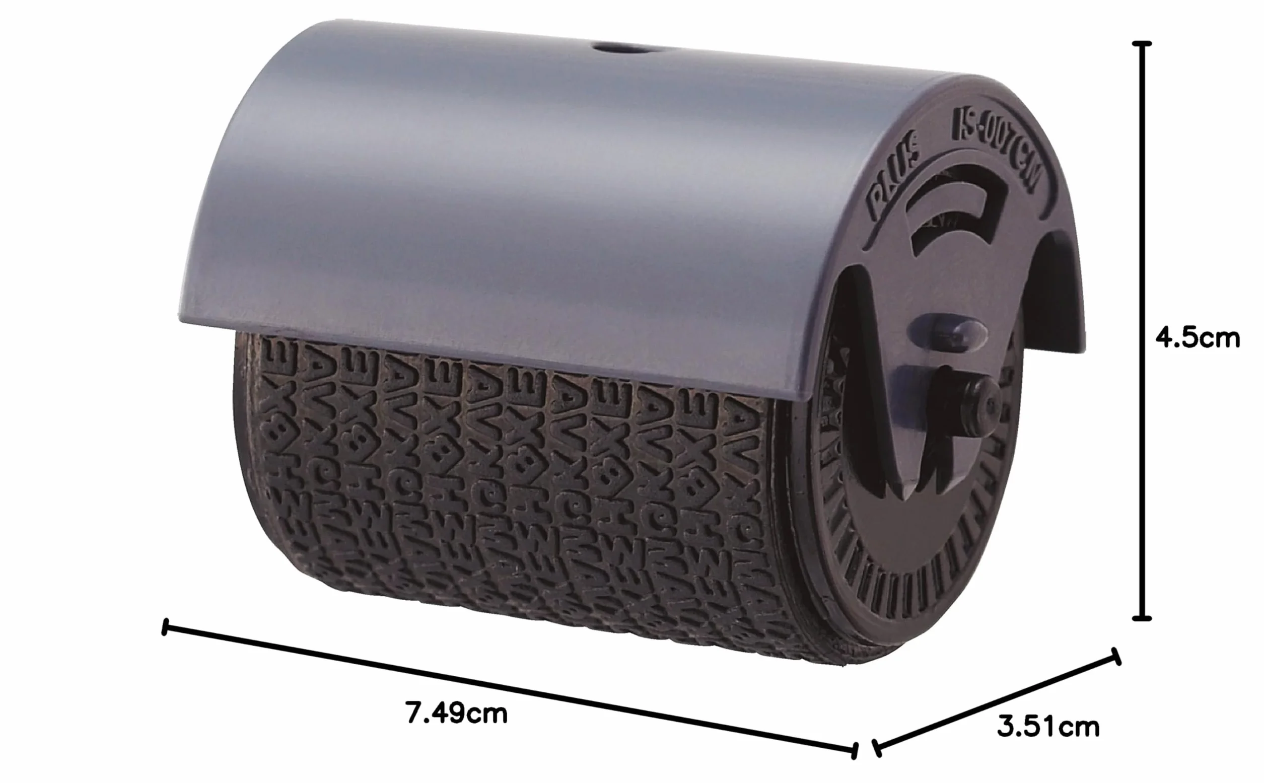 Plus Japan IS-500CM-IS-007CM ochrona danych Textschwarer Sicherheits Set 1 pieczątka rolkowa i 1 wkład uzupełniający, kolor sortowany