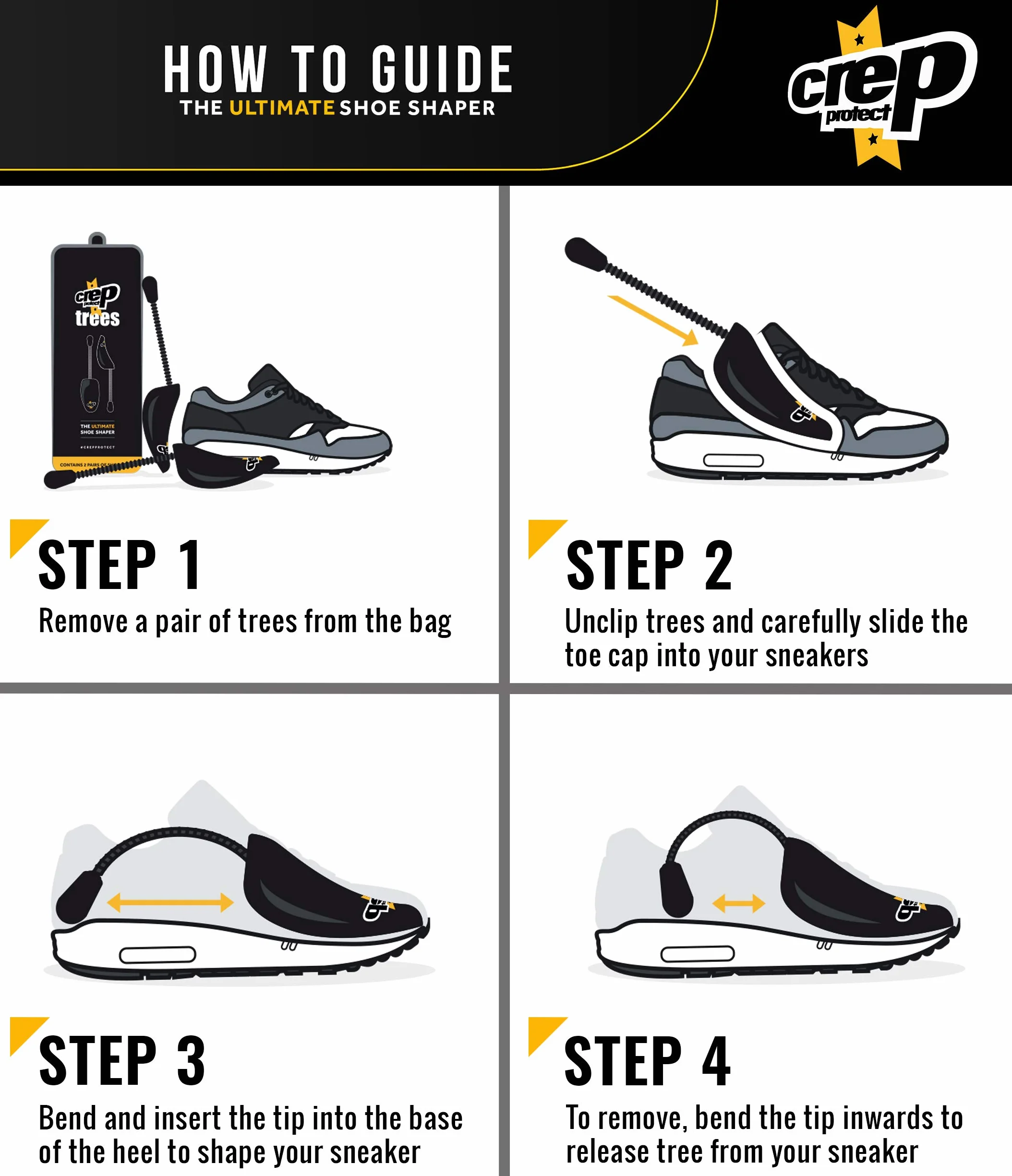 Crep Protect Modelarka do Butów (2 pary), Czarny