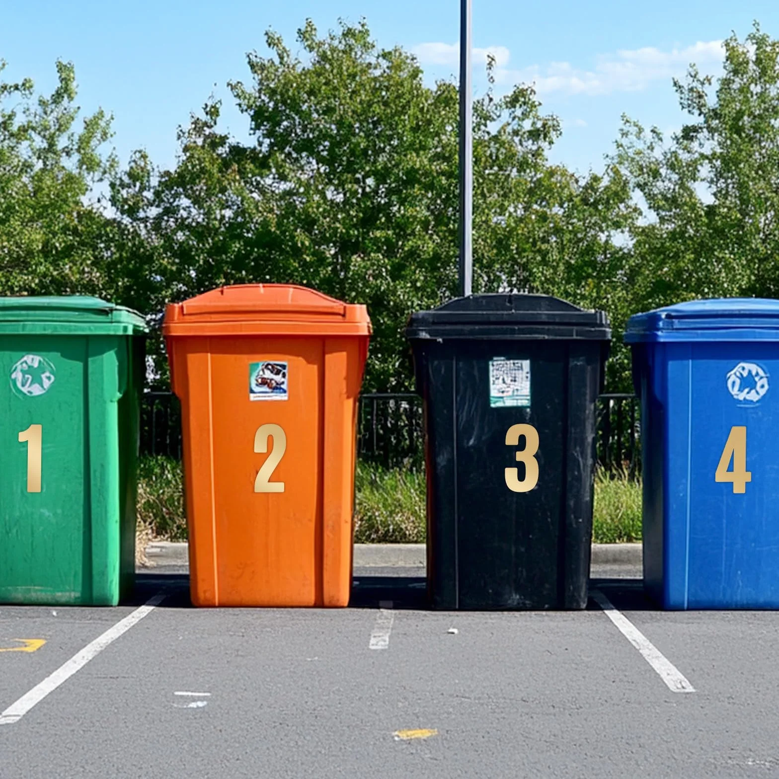 Naklejki z liczbami, złote, 10 arkuszy – 8 cm, wodoodporne, samoprzylepne numery 0-9 – odblaskowe naklejki winylowe na skrzynkę pocztową, rezydencję