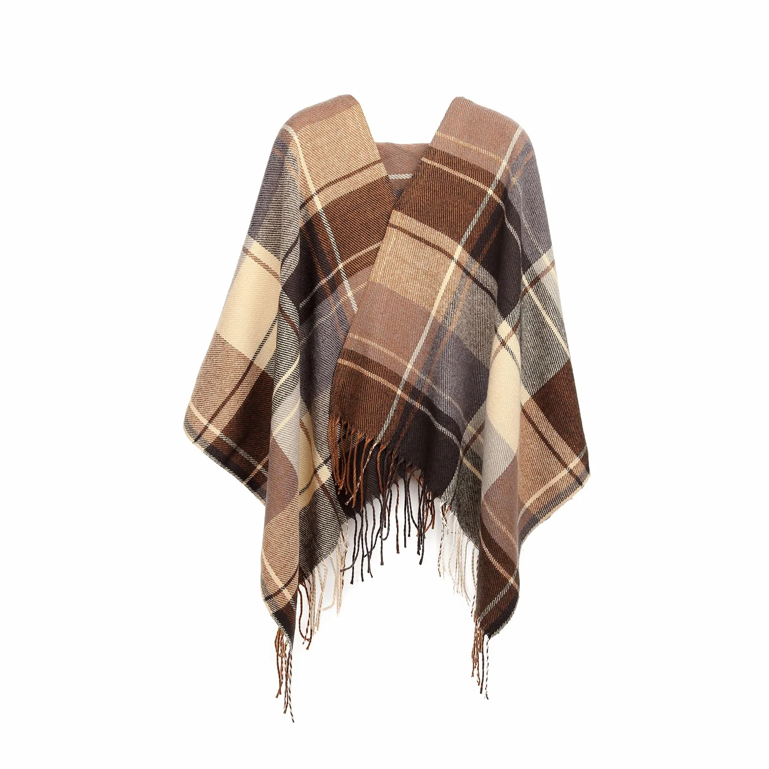 Oak & Tea Szalik Kobiety Women Winter Warm Tartan Scarf