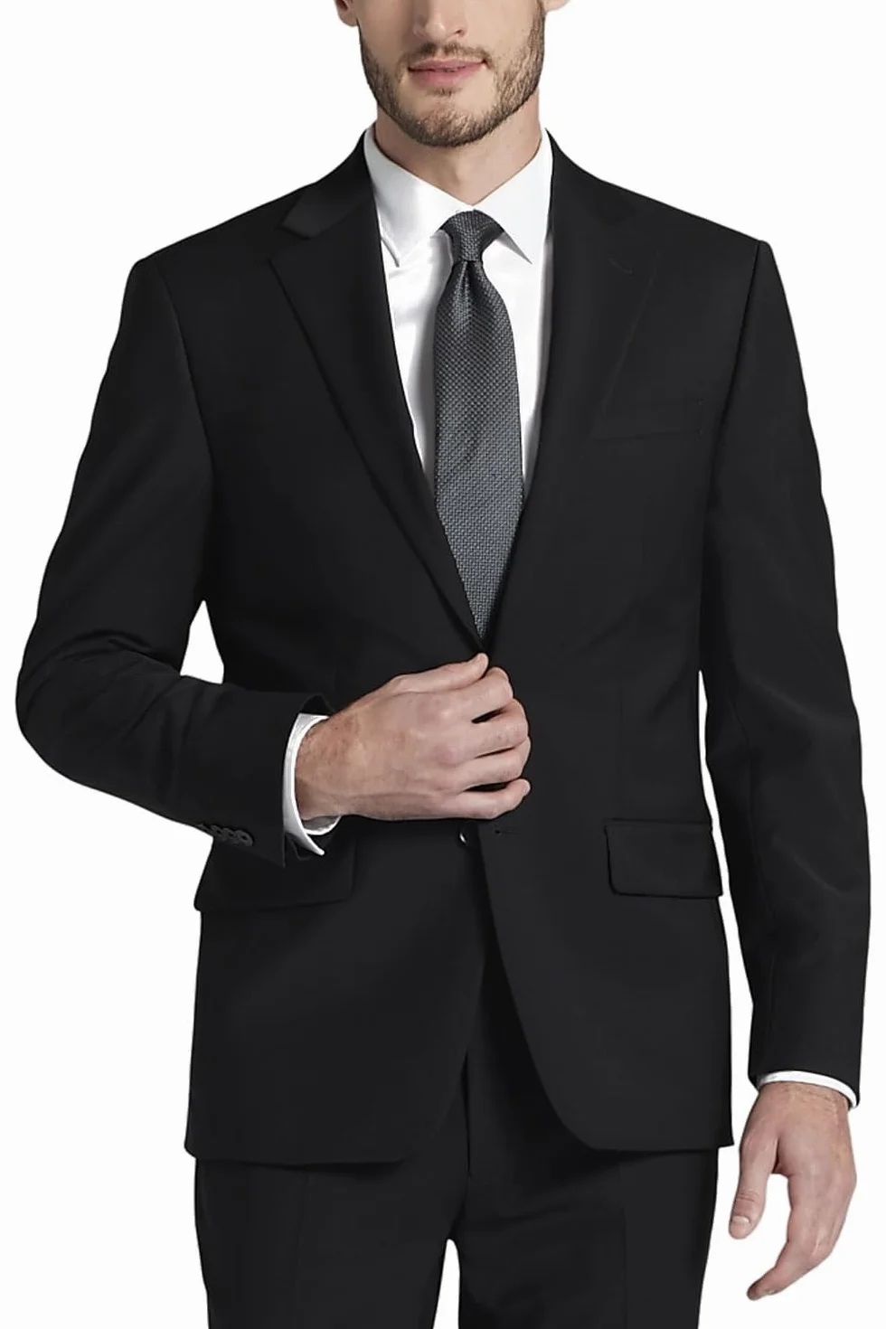 Calvin Klein X-Fit Slim Stretch Suit Separate (Blazer Pant) - Odzież — spodnie Mężczyźni