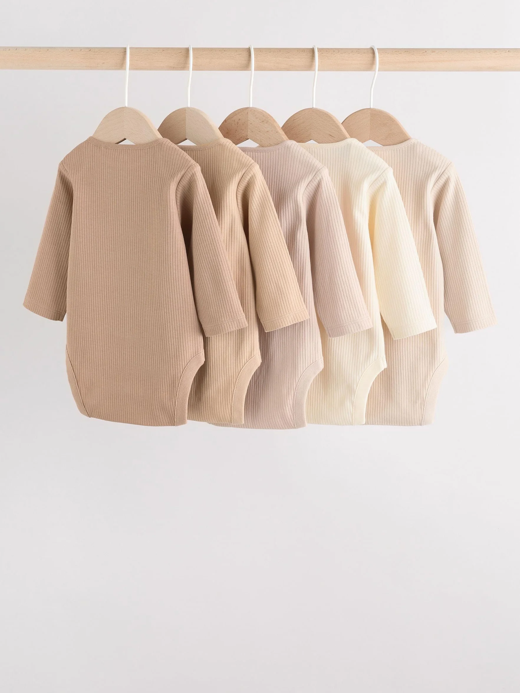 NEXT Noworodki unisex Zestaw 5 body niemowlęcych z długim rękawem