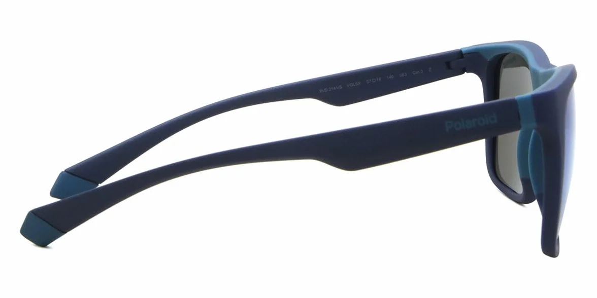 Polaroid Okulary przeciwsłoneczne PLD 2141/S Matte Blue Azure/Blue 57/18/140 Unisex