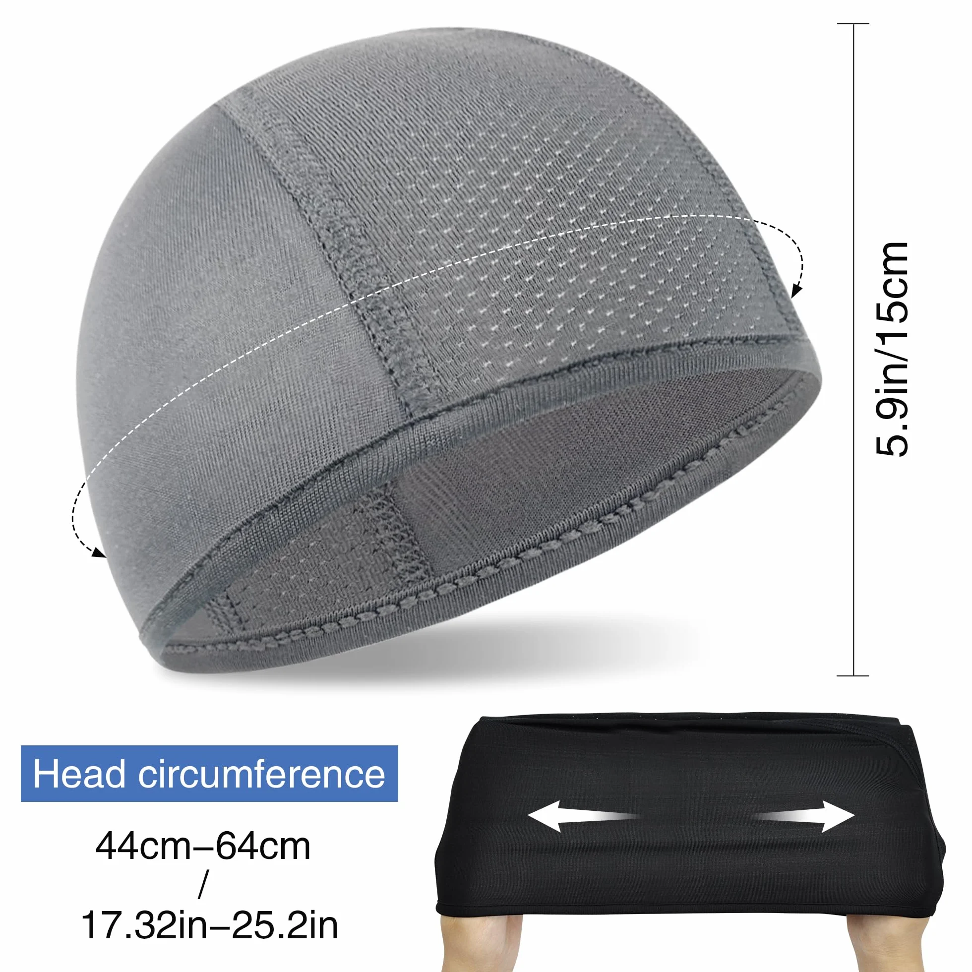 beifon 3 sztuki czapki pod kask rowerowy, czapka letnia, czapka rowerowa, czapka na kask, męska czapka sportowa, oddychająca