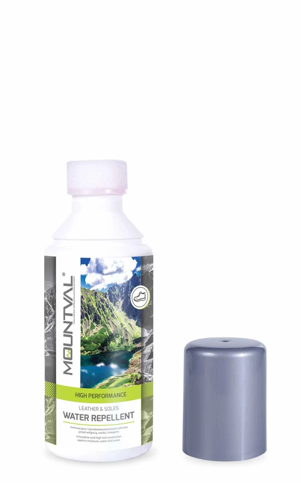 Mountval Water Repellent Leather & Soles - Wodoodporny Preparat Do Impregnacji Obuwia Trekkingowego, Do Skóry Naturalnej, Gładkiej i Licowej, Zakończony Poręcznym Aplikatorem