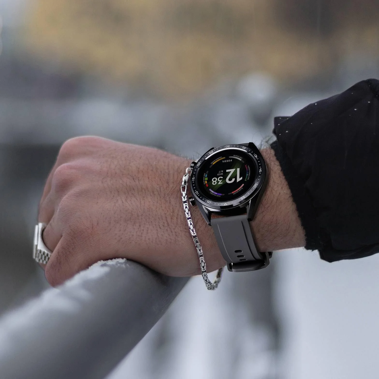 BISONSTRAP Elastyczny pasek do zegarka 18, 20, 22, 24 mm, silikonowy, pasek do zegarka dla mężczyzn i kobiet, szybkie zapięcie, zapasowy pasek