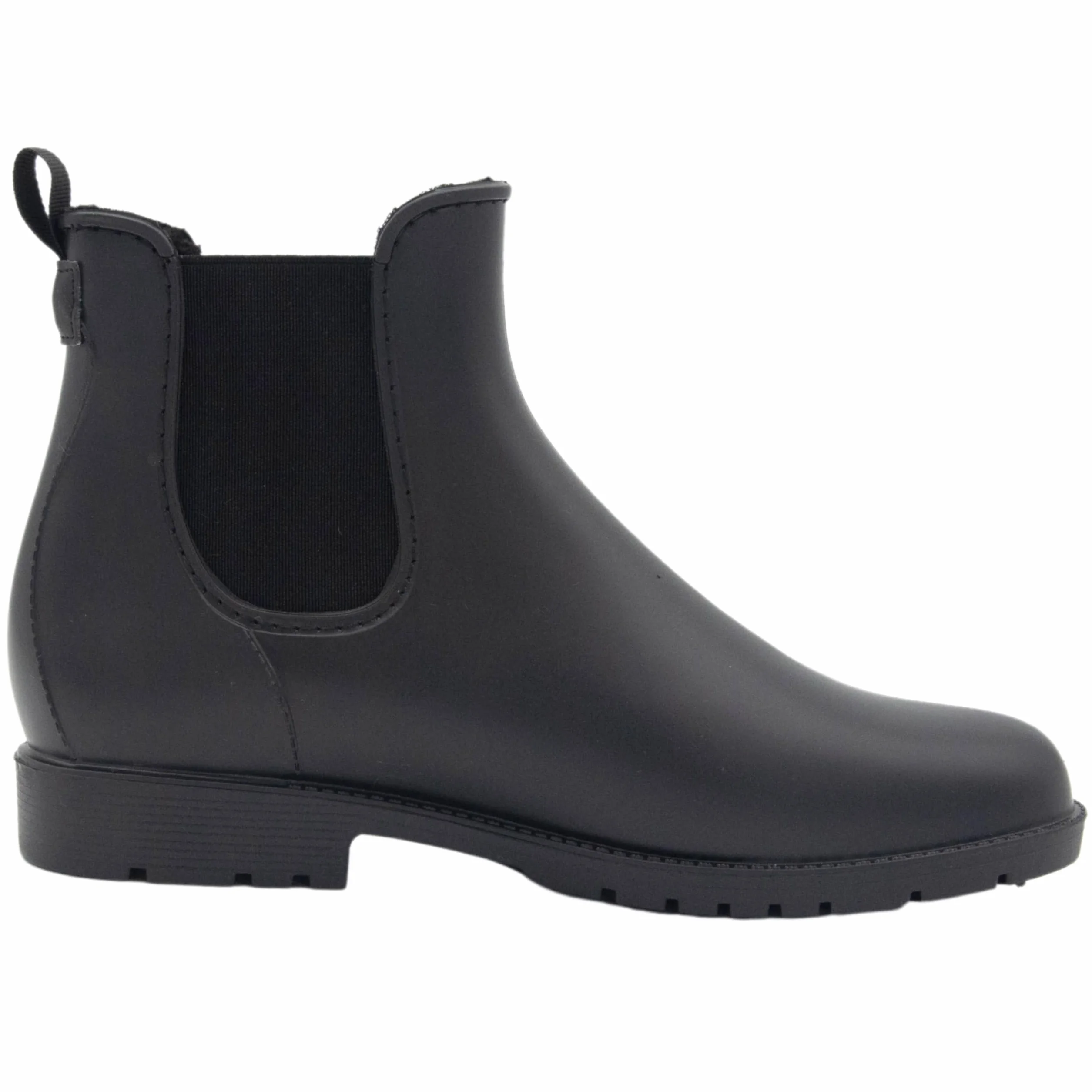 PFIFF PVC Jodhpur botki, botki z podszewką, buty zimowe z podszewką, czarne, dla dzieci i kobiet, 29-42