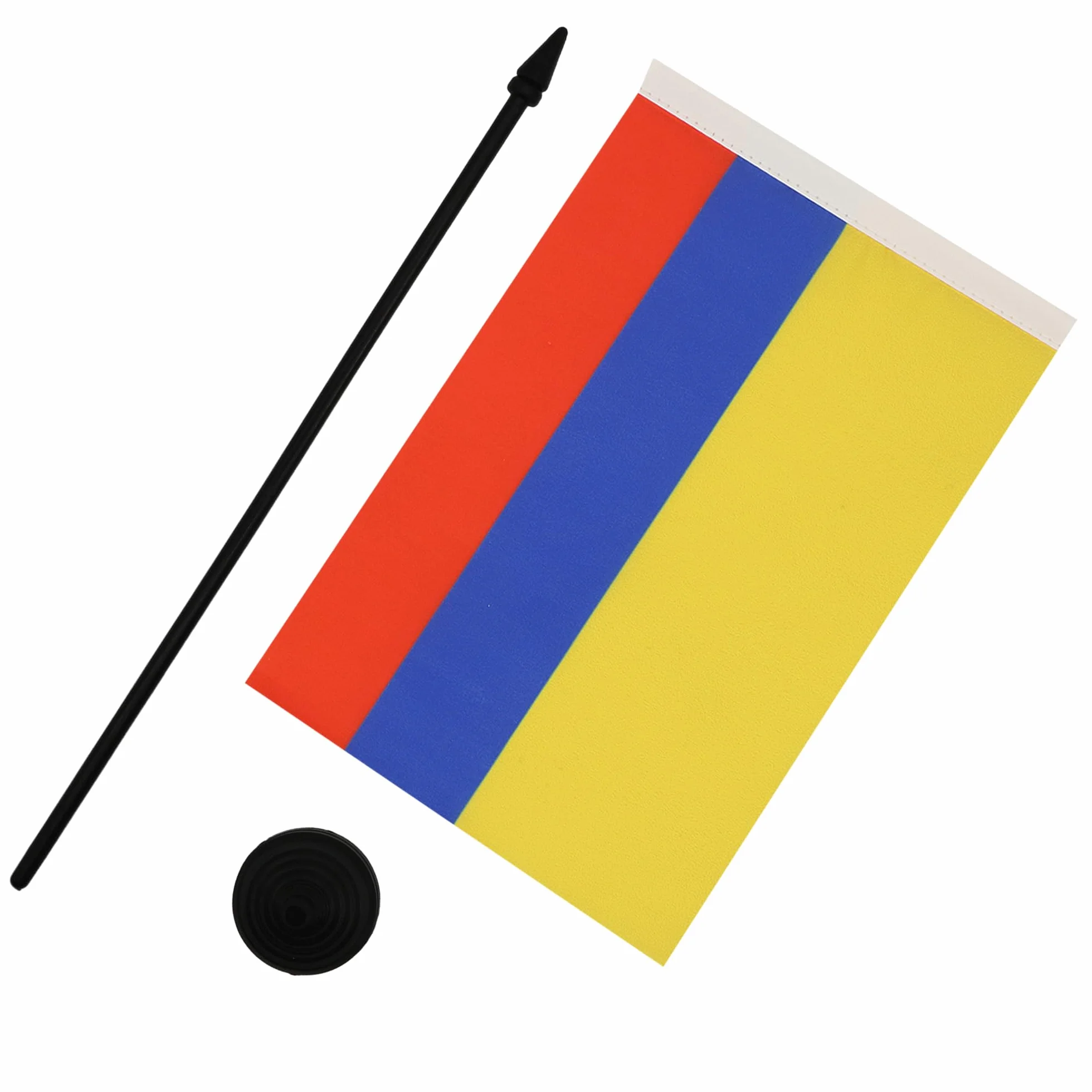 Drapeau de Table Colombie en Polyester 100D, 21cm x 14cm