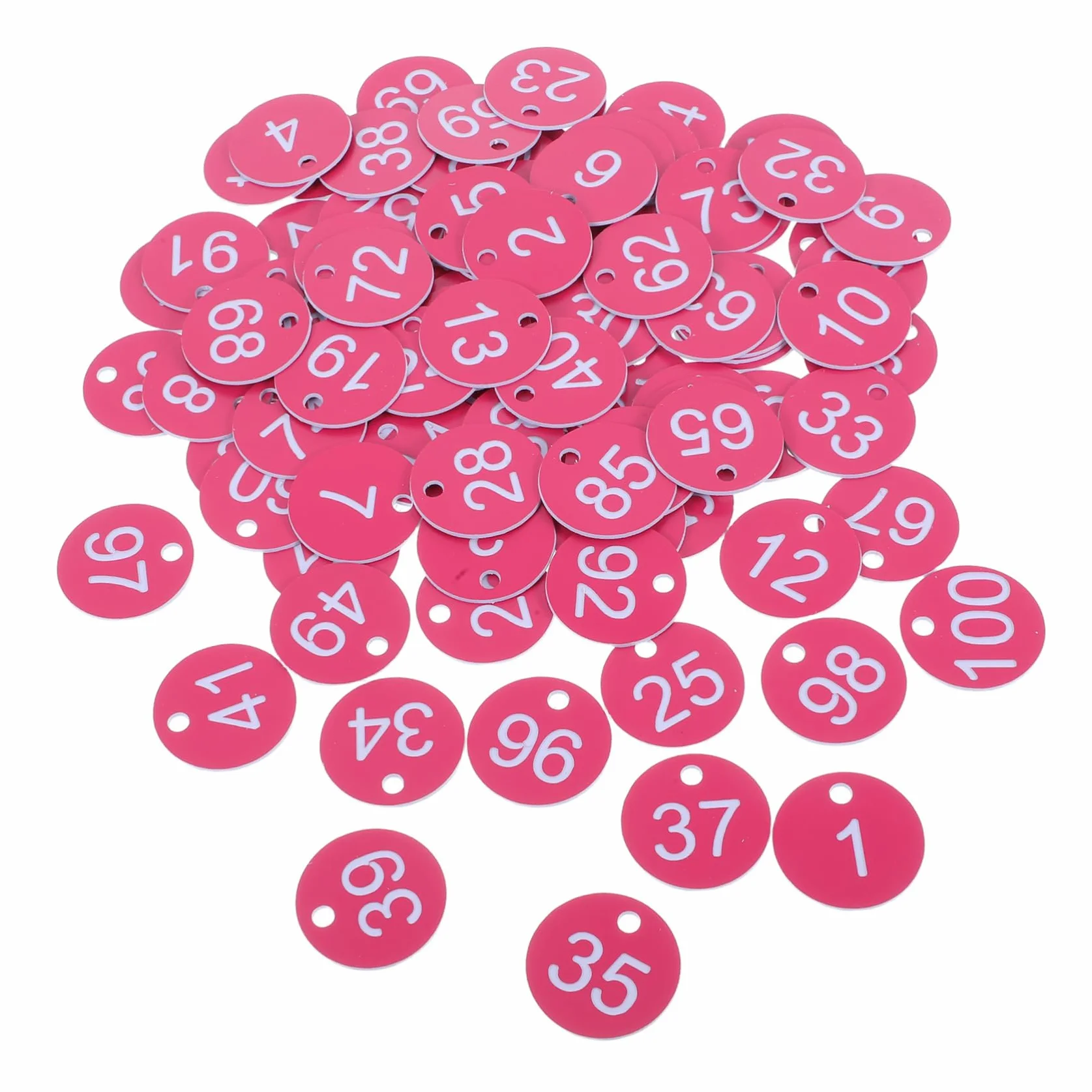 SHINEOFI Solidne Plastikowe Naklejki Z Numerami Od 1-100 Id Key Tags Do Magazynu Bagażu Hotel
