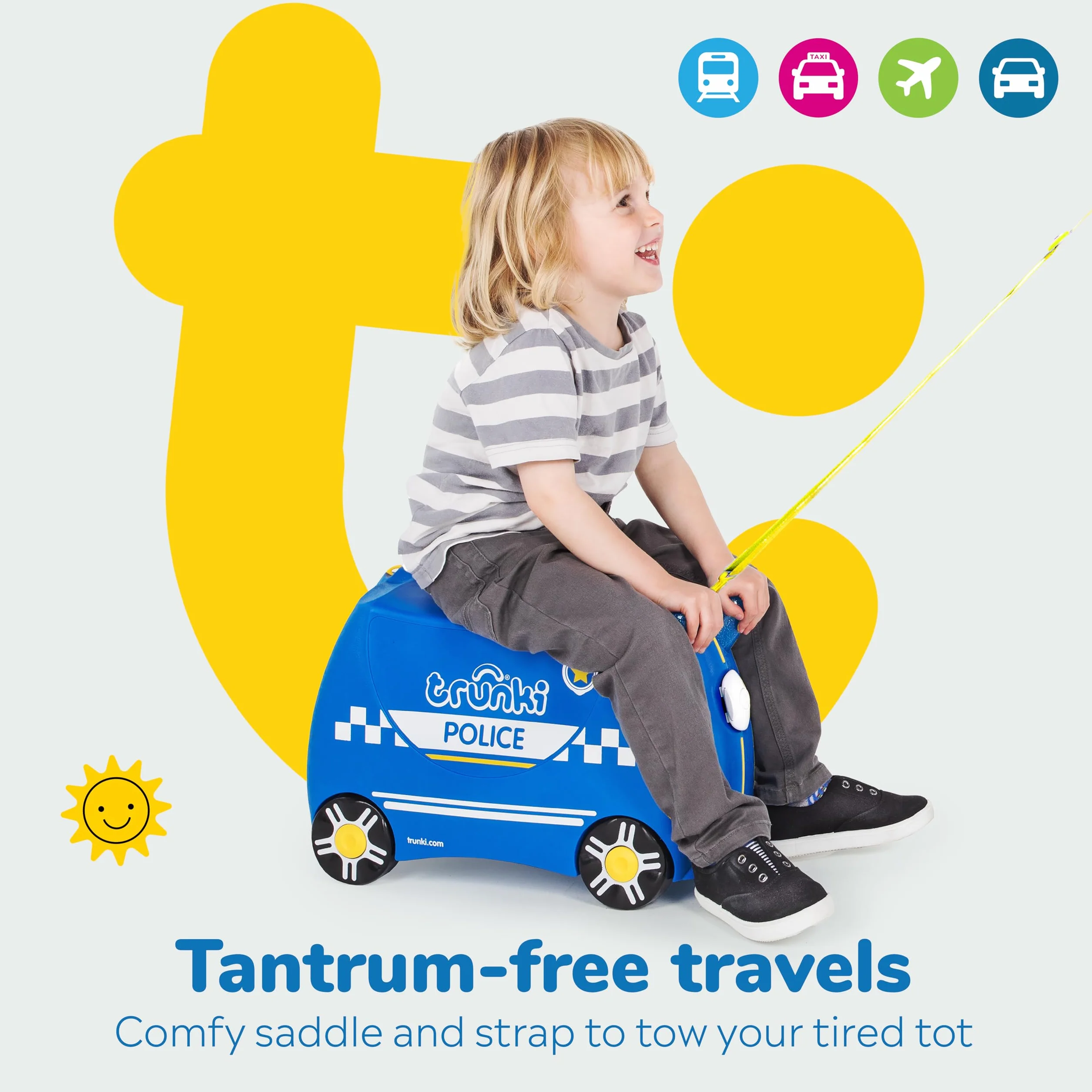 Trunki Walizka dziecięca na kółkach, wielokolorowy, Einheitsgröße, niebieski