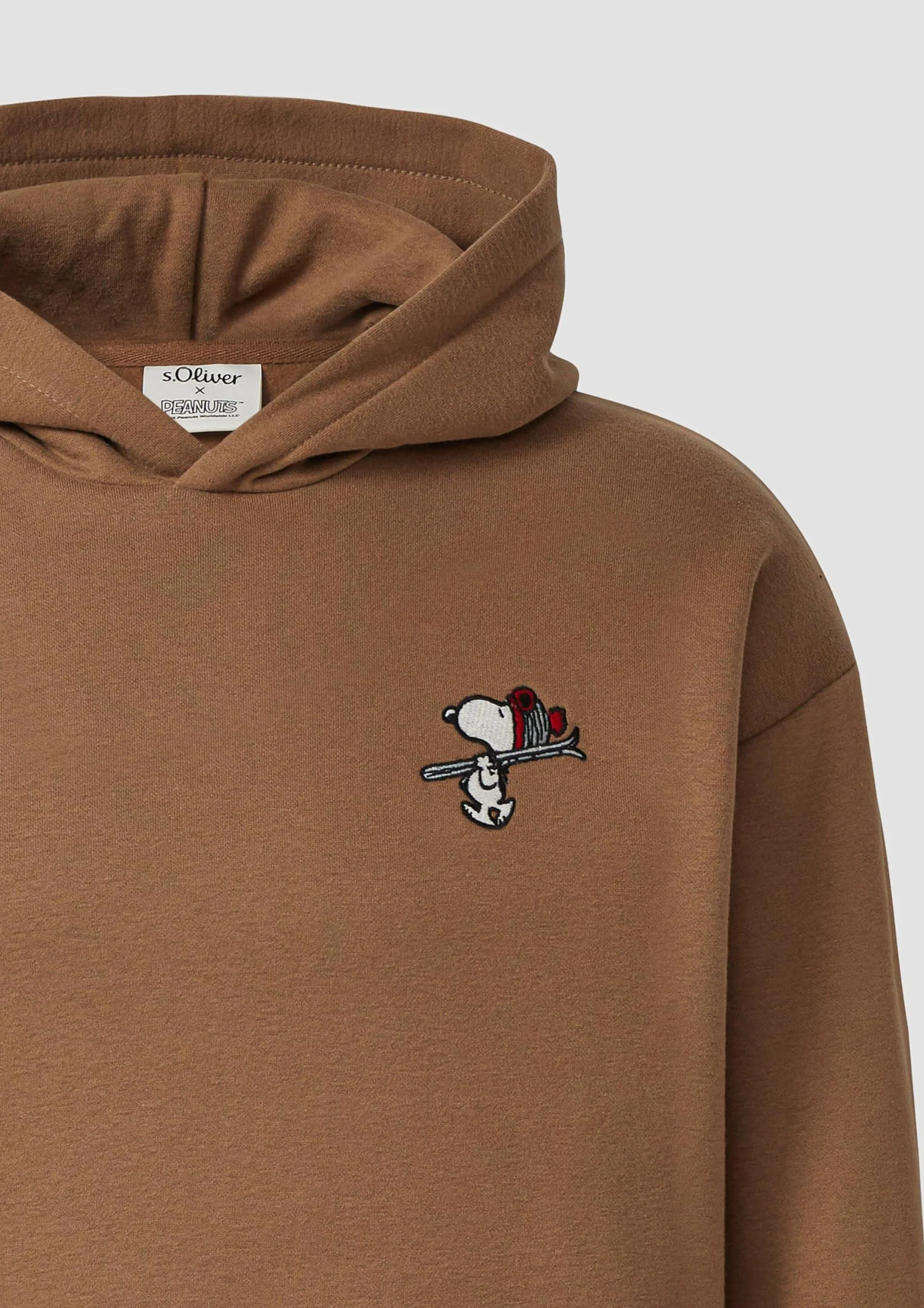 s.Oliver Bluza z kapturem i grafiką Peanuts® Mężczyźni 2172540