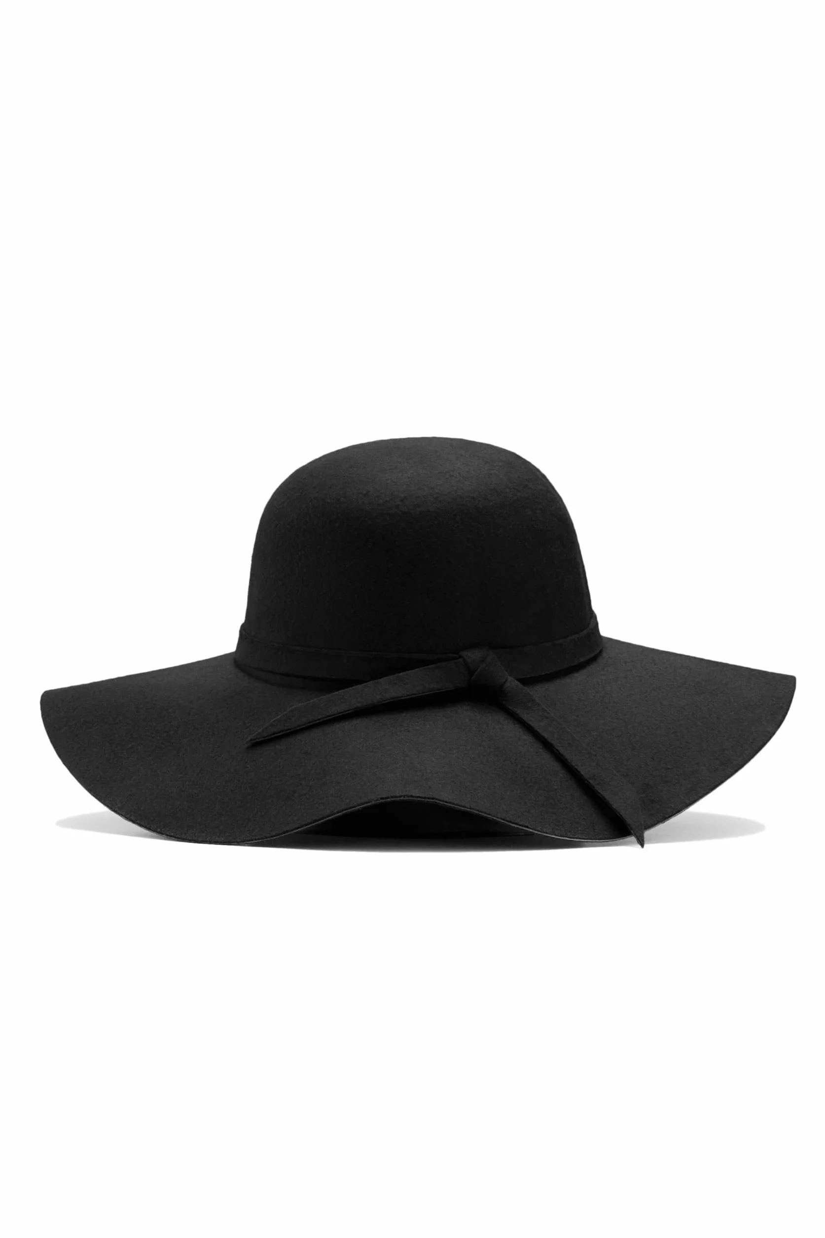 Kapelusz filcowy z szerokim rondem damski elegancki kapelusz wełniany czapka, 57 cm