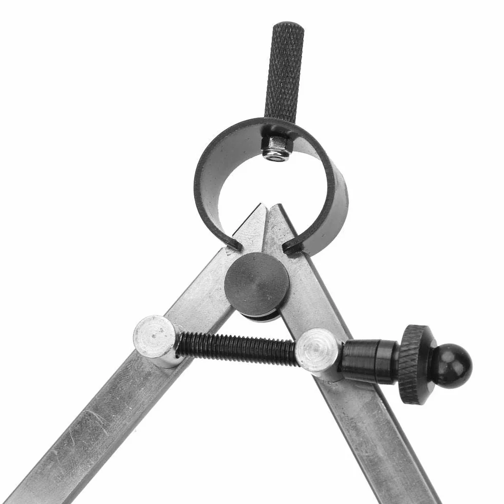 45 # stal skórzana Craft Compass Wing Divider regulowany separator sprężynowy kompas skórzany Line Marking Tools (150 mm)