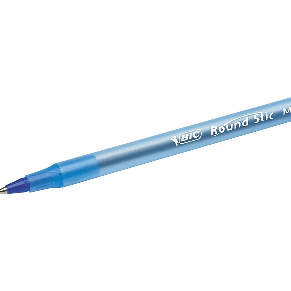 BIC Round Stic długopis, grubość kreski, niebieski, 8 szt