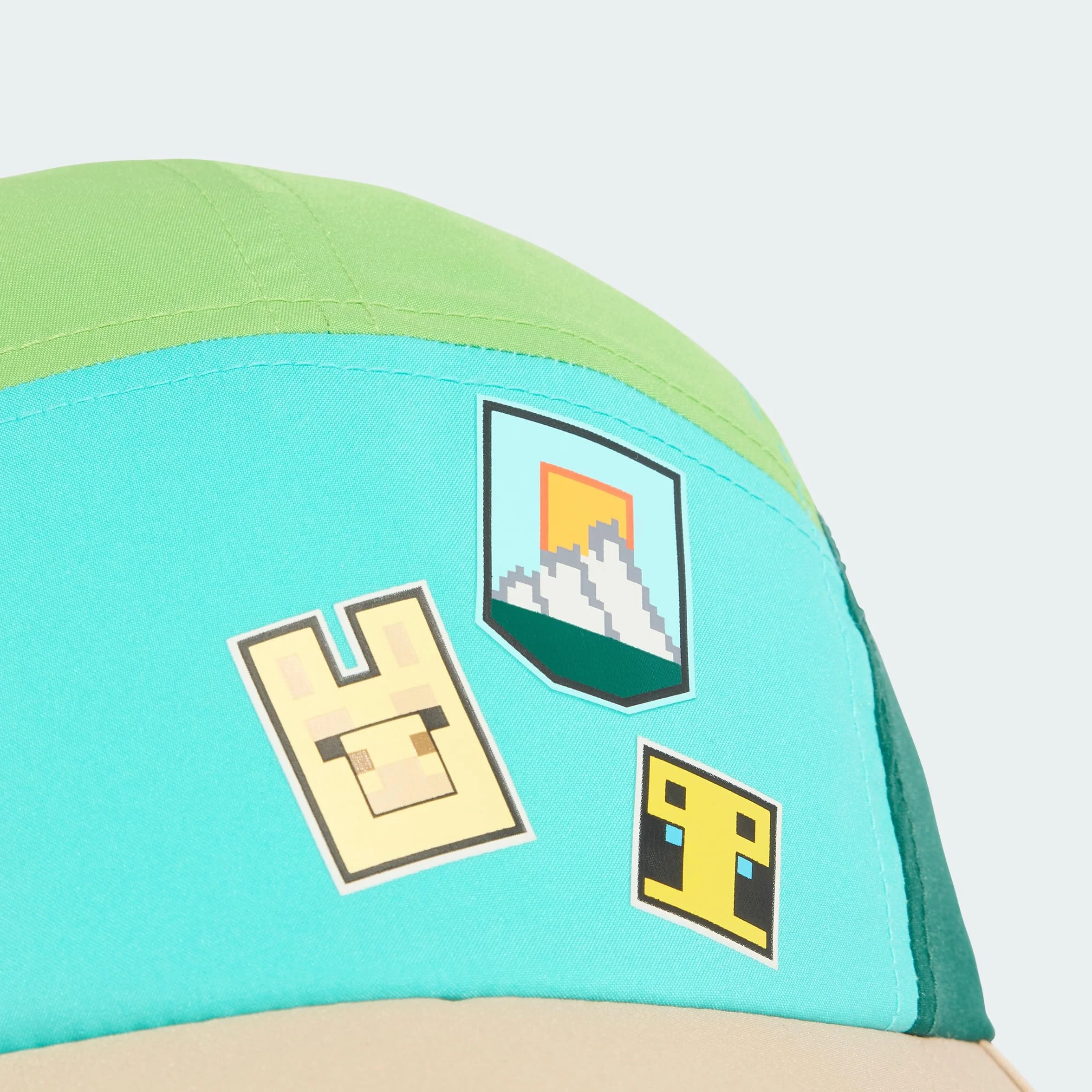 adidas uniseks-kind ADIDAS MINECRAFT YOUTH CAP, collegiate green/semi lucid lime/semi mint rush/magic beige, XS-S