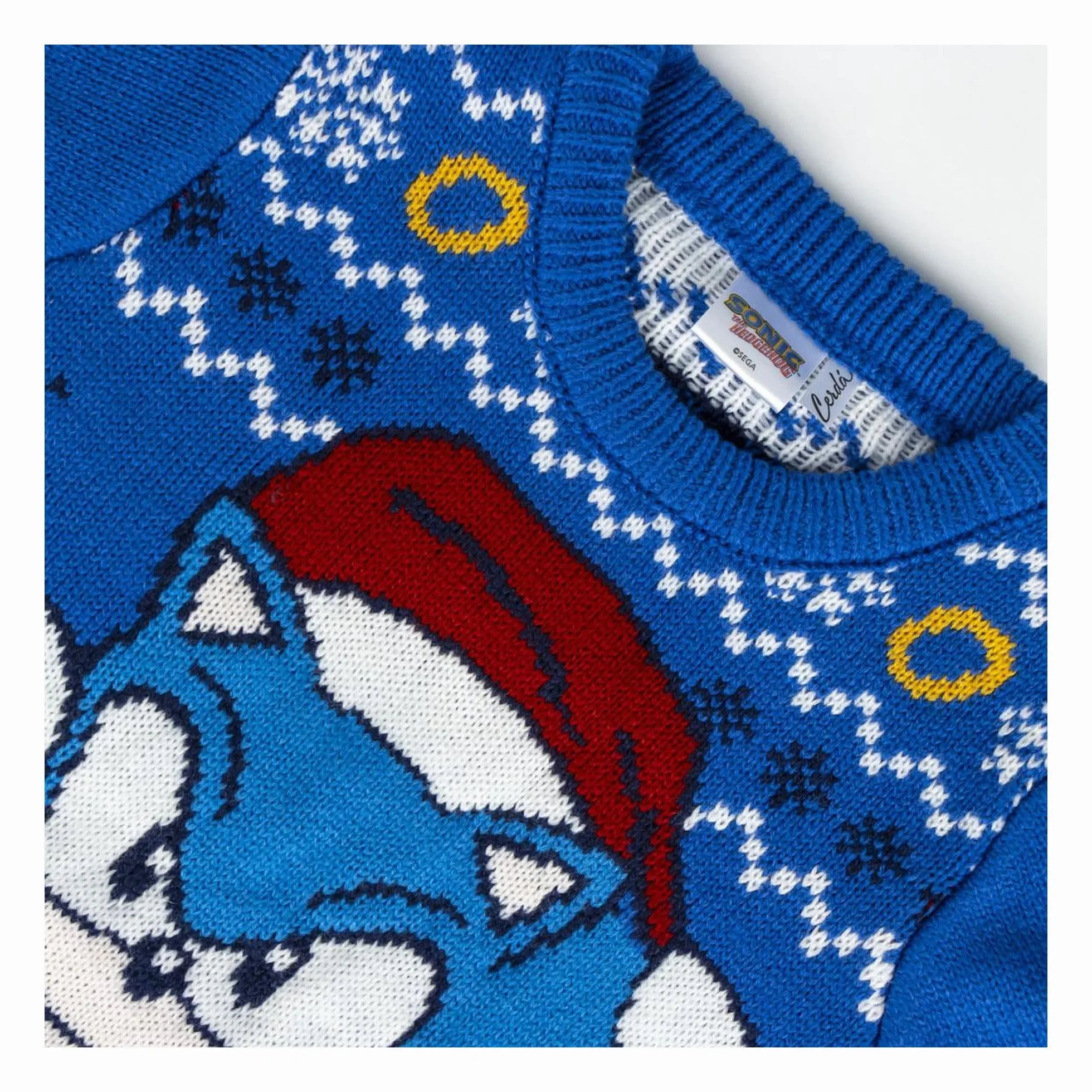 CERDÁ LIFE'S LITTLE MOMENTS Sweter Uniseks - dzieci Jersey Punto Navideño Sonic