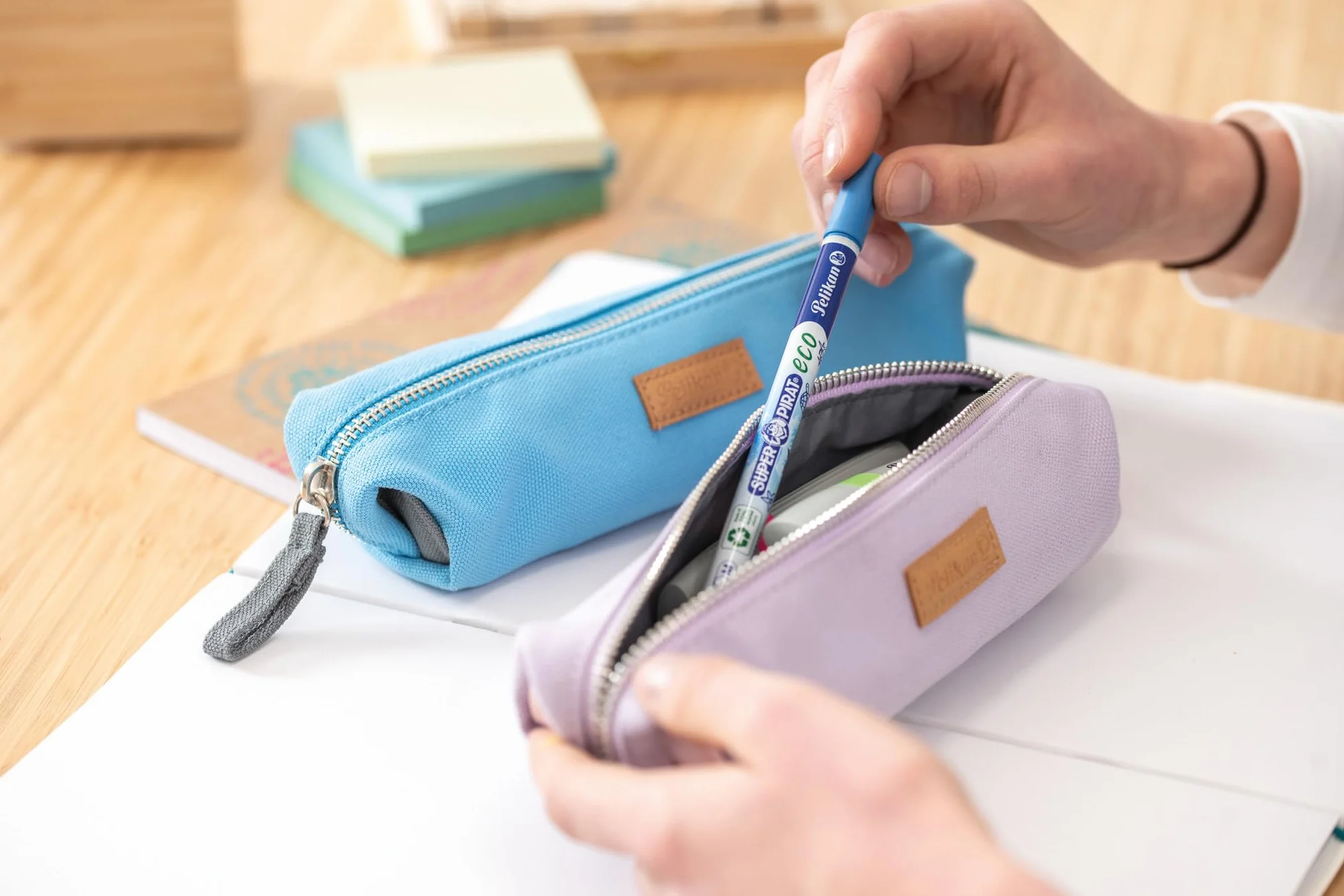 Pelikan® Super Pirat Eco 850M Korektor do pióra atramentu 2 sztuki 2w1 Pisak Długopis | Zmazik Wymazywacz Zmazywacz | Do Szkoły Biura Na studia | Szybkie poprawianie błędów Korekta | Dla Uczniów
