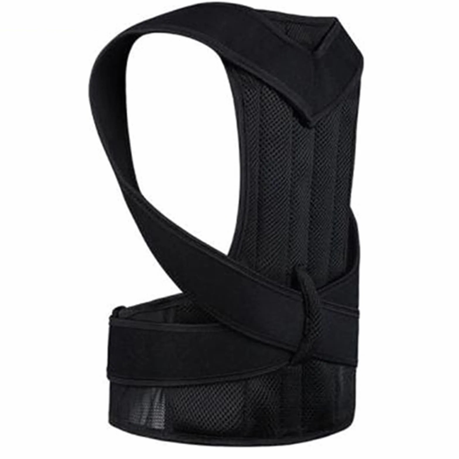 43 cm * 2 szt. Korektor postawy ze stopu skolioza powrót Brace gorset kręgosłupa terapia ramion wsparcie słaby pas do korekcji postawy (kolor: czarny, rozmiar: L)