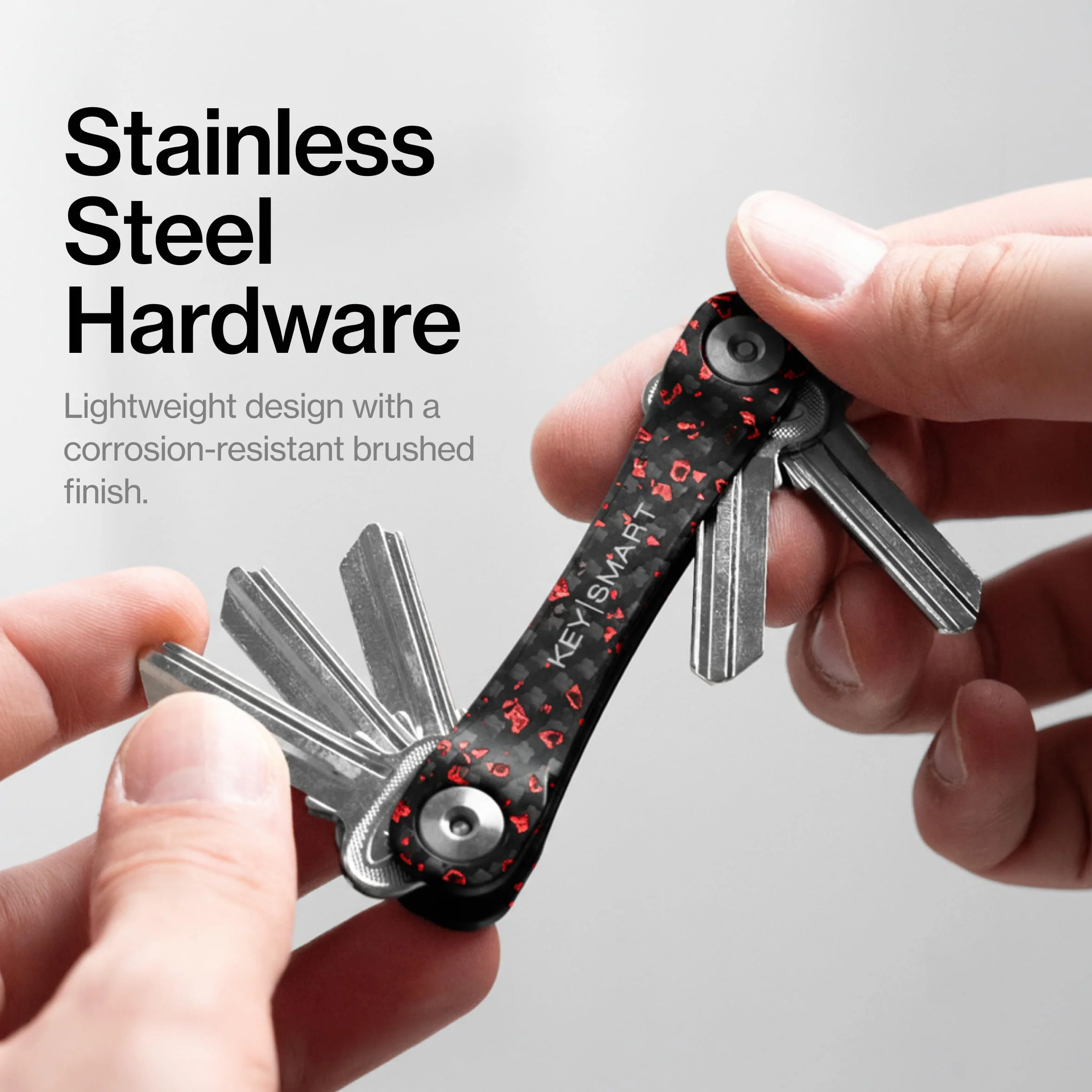 KeySmart KS019e-Green Premium kompaktowy organizer na klucze, zielony, jeden rozmiar