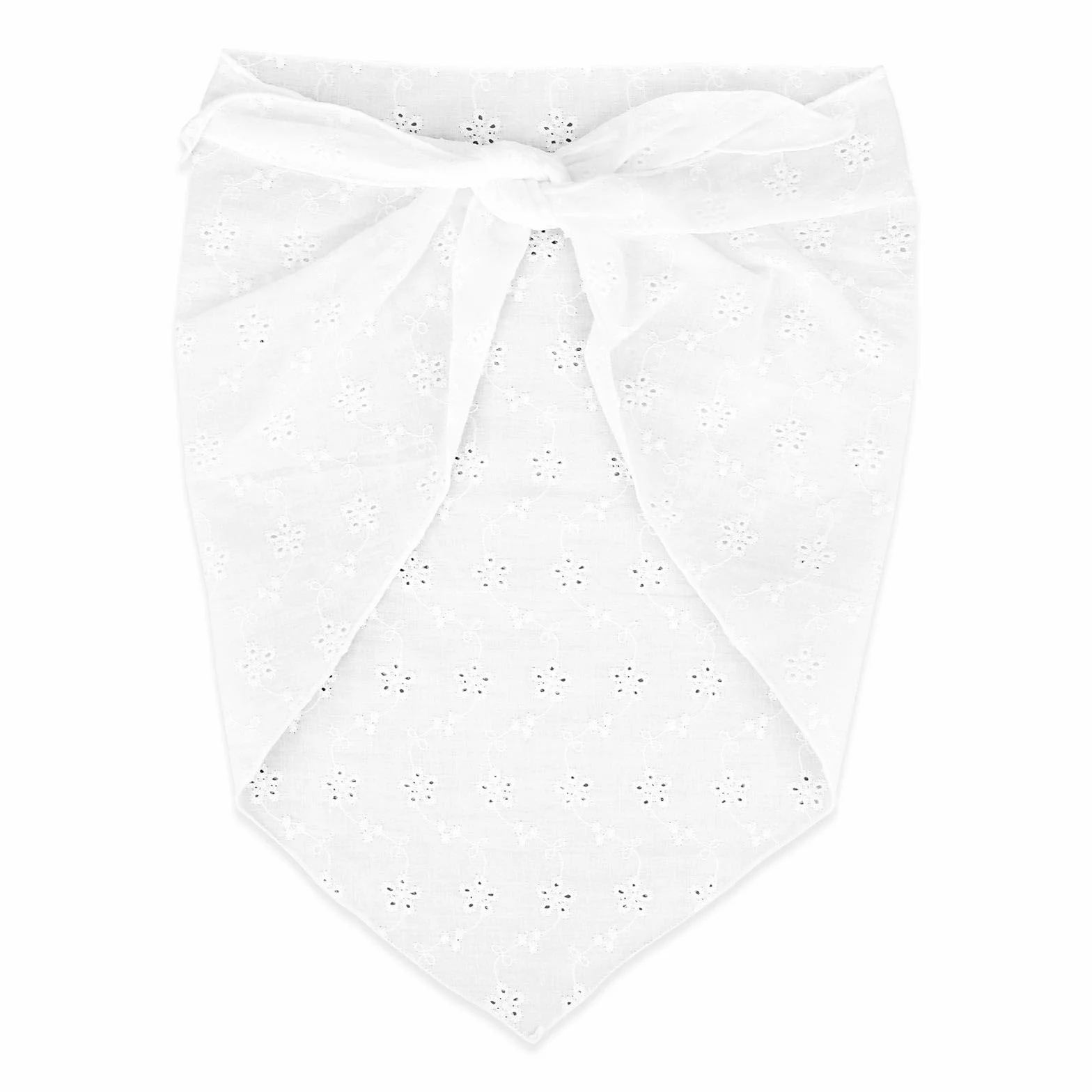 lasuroa Chusta na Głowę dla Panny Młodej, Miękki Poliester Bandany Panny Młodej Trójkątne Eleganckie Opaski z Białymi Kwiatami Chusty na Głowę dla Kobiet Akcesoria do Włosów Ślubne