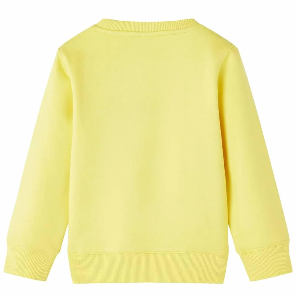 Bluza dziecięca, jasnożółta, 116, bluza dla chłopca, bluza bez kaptura, sweter dziecięcy, bluza dla dziewczynki, bluzy dziecięce, sweterek dziecięcy