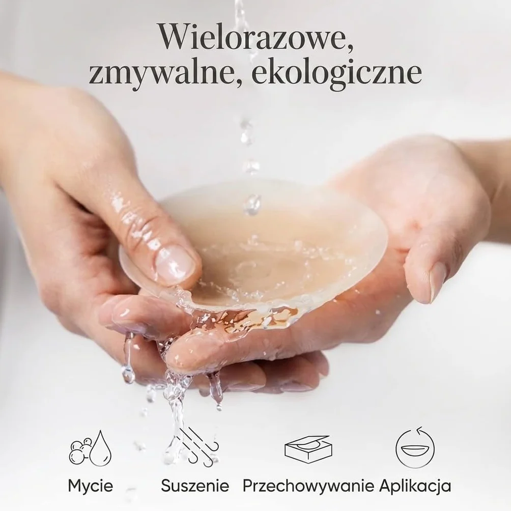 Podkładki na sutki premium – oryginalny – samoprzylepne nakładki na sutki dla kobiet – wielokrotnego użytku – 8 cm – samoprzylepny biustonosz – do głębokiego wycięcia na plecach – Nude