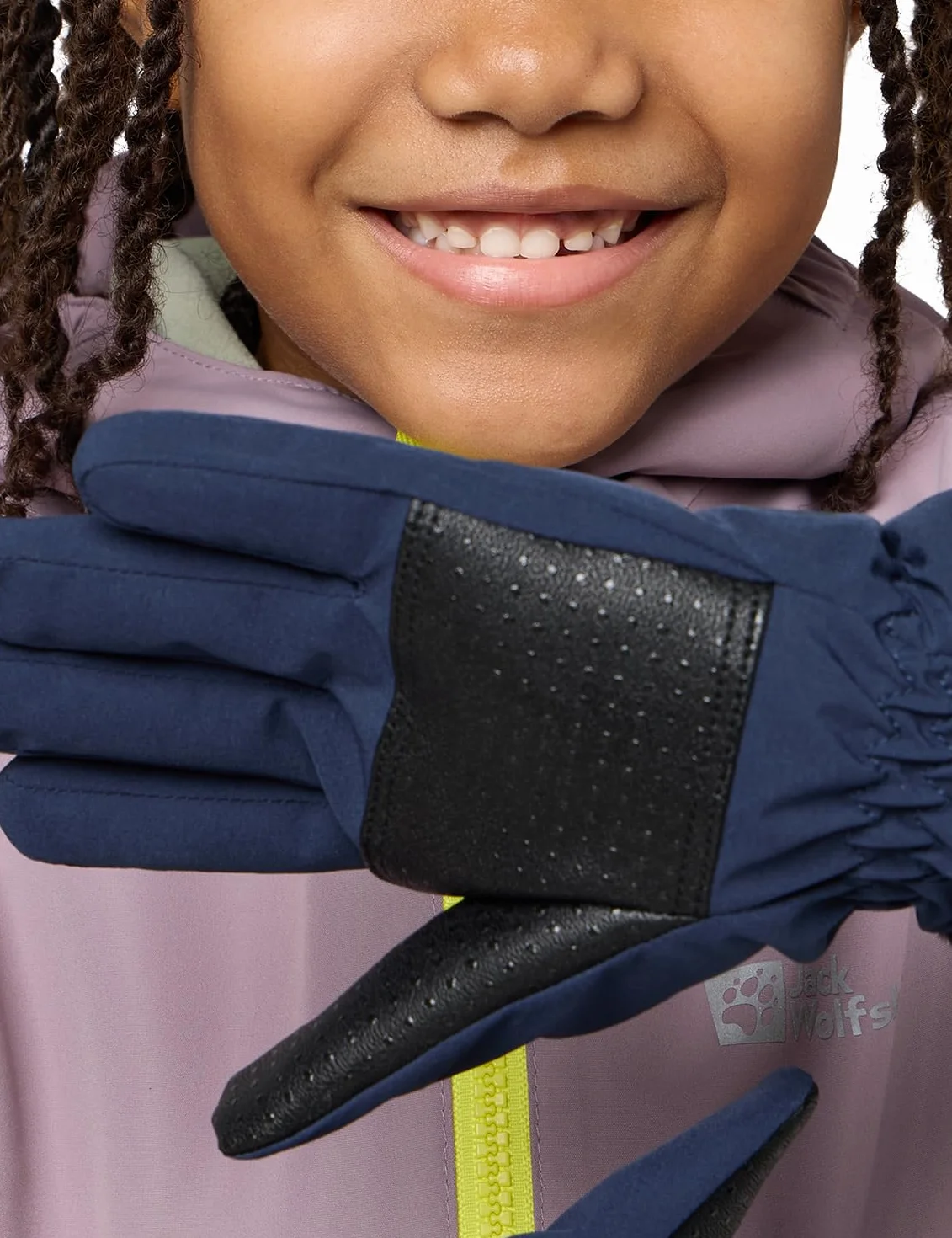 Jack Wolfskin HIGHLOFT GLOVE K, rękawica, niebieski nocny, 116