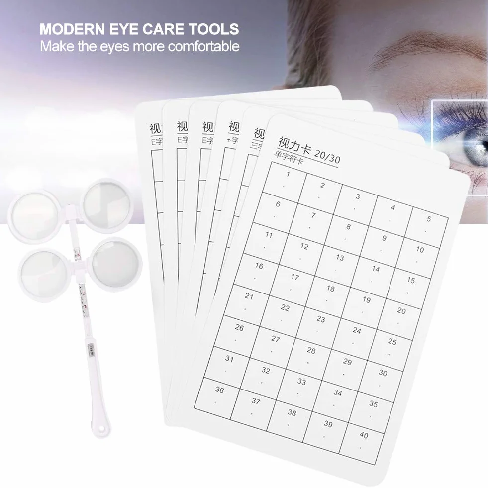 Flipper Optyczny, Flipper Optyczny Optometria Plastikowa Klapka Regulowana Optometria Plastikowa Klapka 6szt z kartą wizualną Instrument Optyczny (±150 stopni)