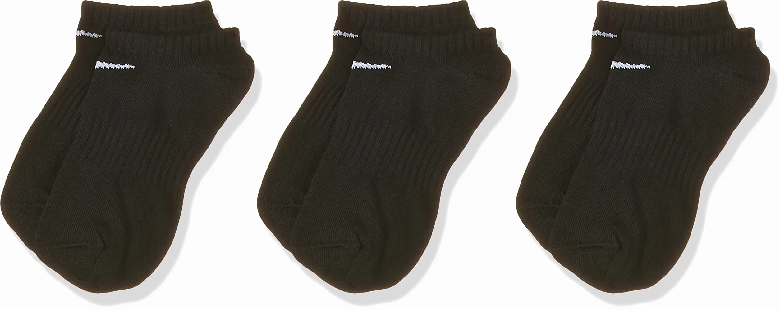 Nike Mężczyźni Value No Show Skarpety, Czarny, L