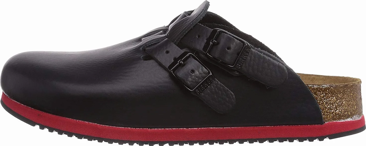 BIRKENSTOCK Damskie chodaki Kay SL skóra naturalna miękkie prześcieradło wąskie