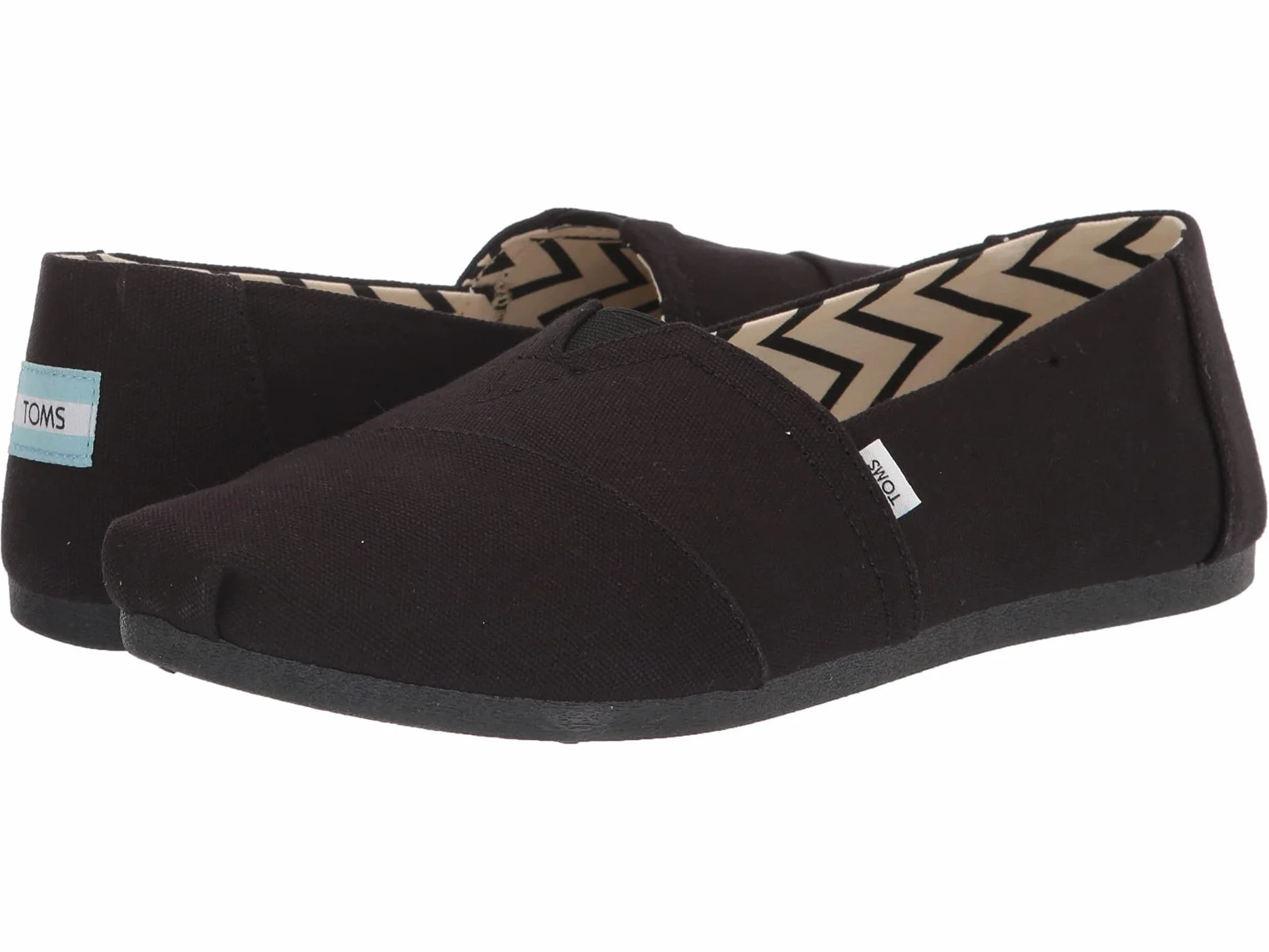 TOMS Alpargata Cotton Canvas Womens Black/Black Espadrilles-UK 8 / EU 42
