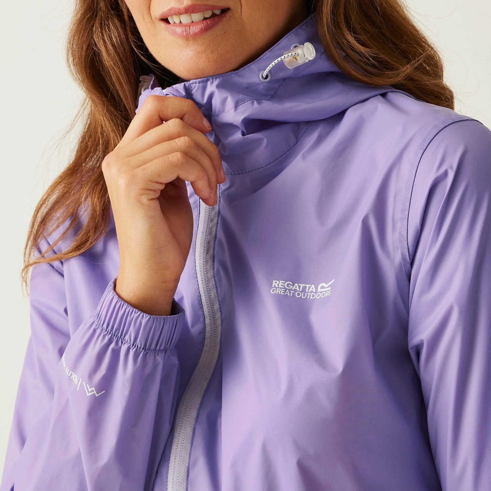 Regatta Kurtki wodoszczelne damski Pack-It III' Breathable Taped Seams Packable Hooded