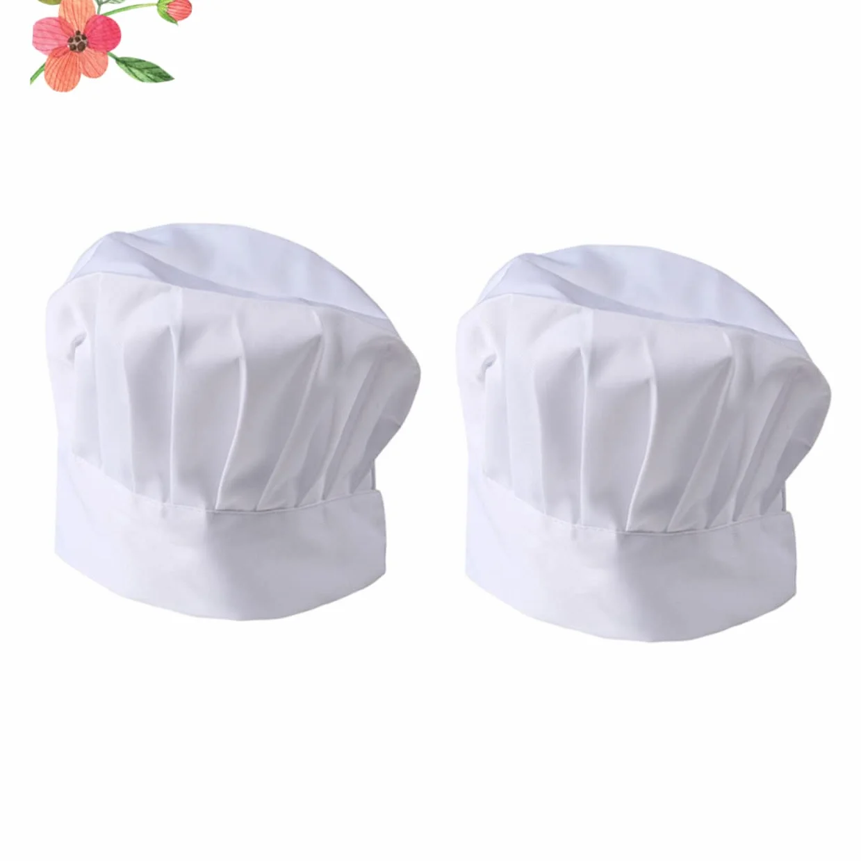 2kawałki Czapka Kucharza Szt Regulowana Czapka Antypollucyjna Elegancki Design Do Restauracji i Barów Oddychający Materiał Idealna Dla Kucharzy i Pracowników Gastronomii