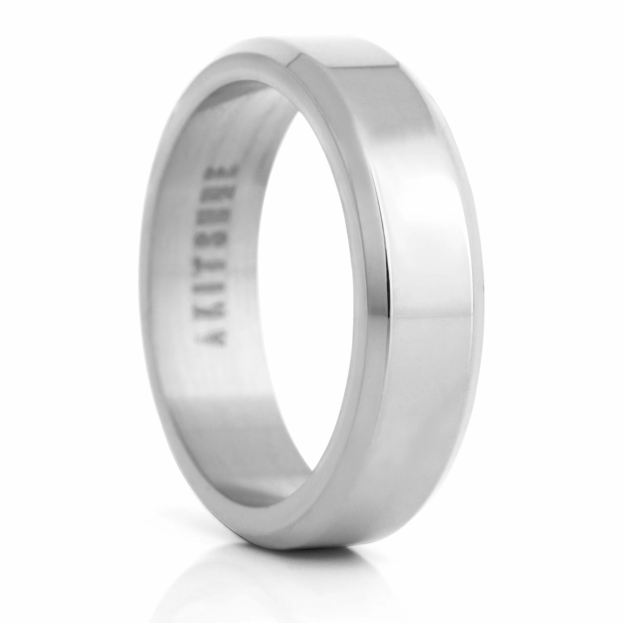 Akitsune Purus obrączka | wąski designerski pierścionek dla kobiet i mężczyzn, stal szlachetna, elegancki luksus, minimalistyczny