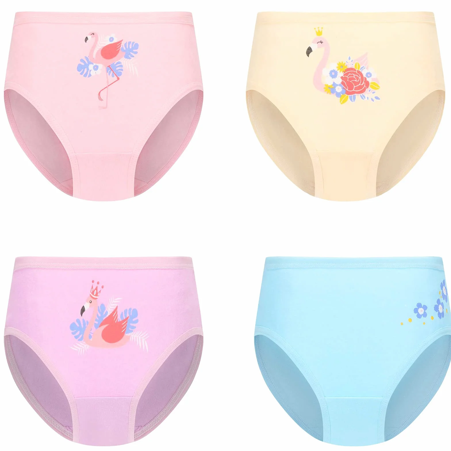 JackLoveBriefs Dziewczęce majtki, 12 sztuk, wygodne, bawełniane majtki (2-9 lat)