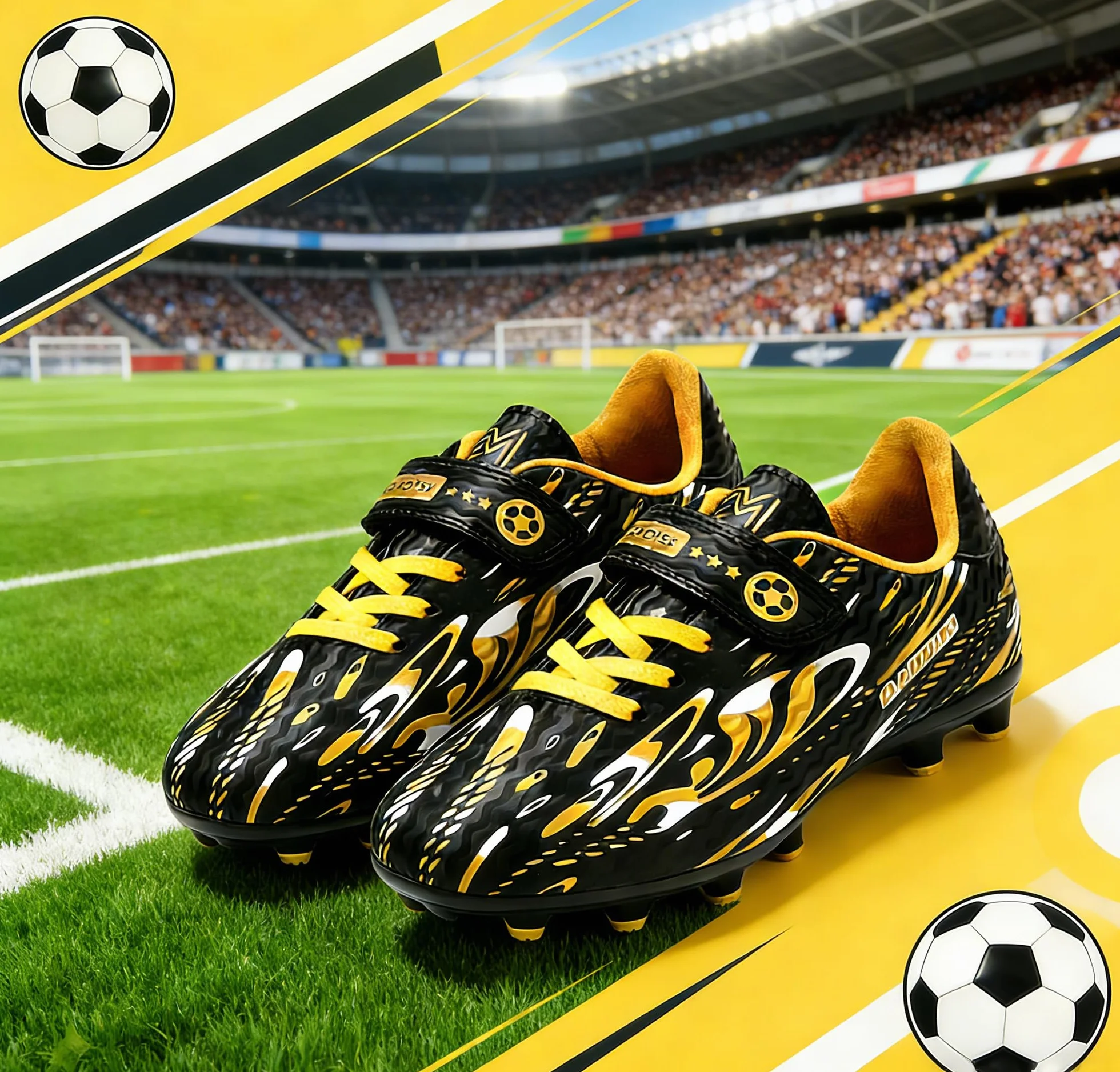 Buty do piłki nożnej dla dzieci, chłopców, dziewczynek, sportowe buty do piłki nożnej, do użytku wewnątrz i na zewnątrz, buty piłkarskie, kolce, profesjonalne buty treningowe