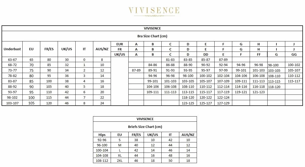 Vivisence1035 Biustonosz Push-Up Specjalistyczny Silikonowe Regulowane Ramiączka